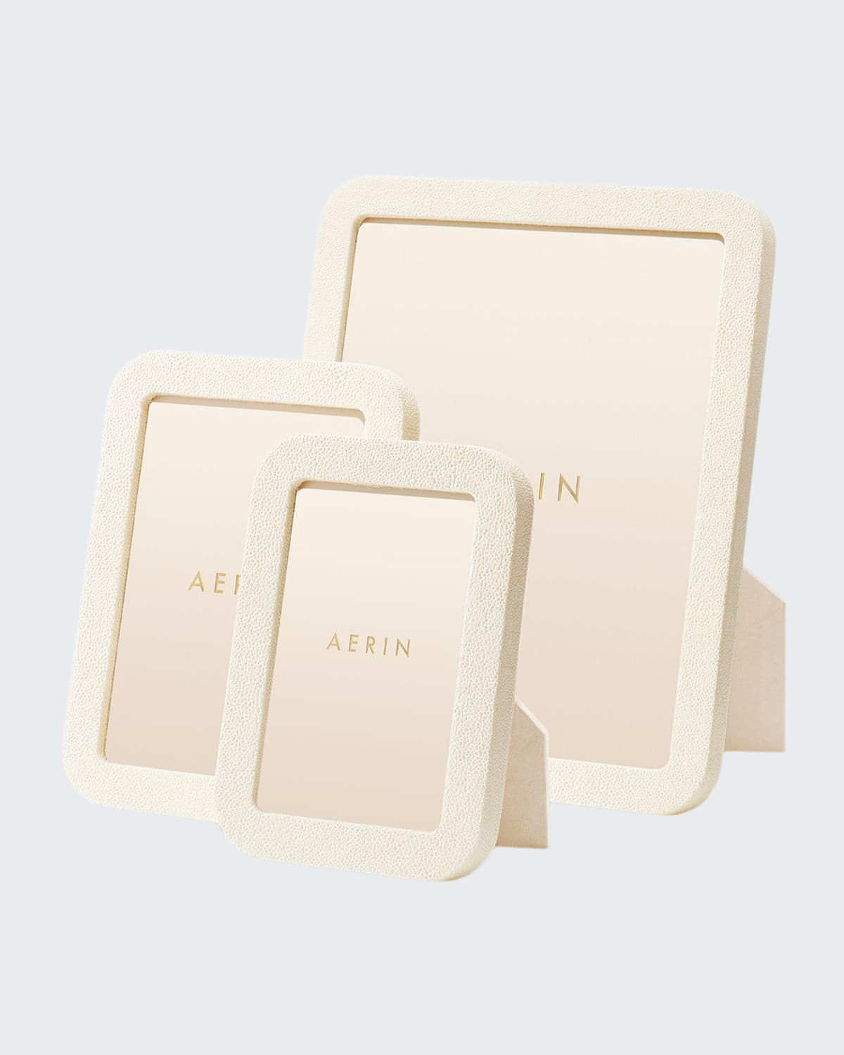 Shop Aerin Modern Shagreen Frame, 4" X 6" In Cream