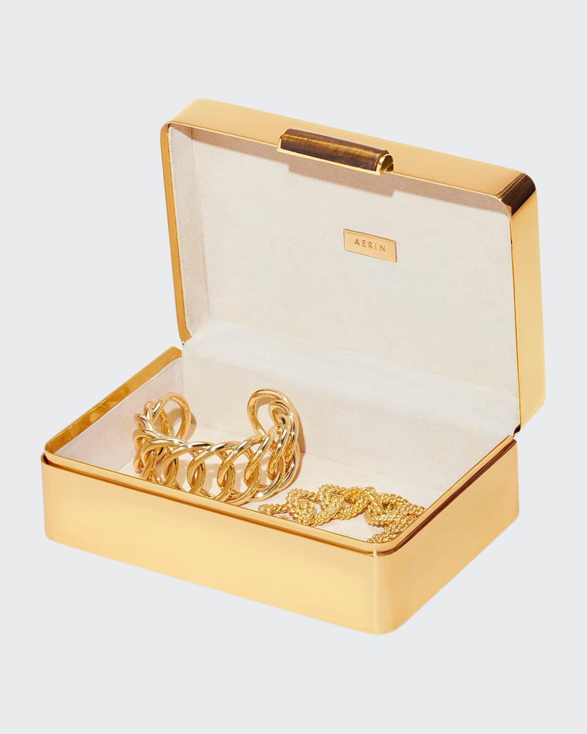 Shop Aerin Arden Jewelry Box In Gold