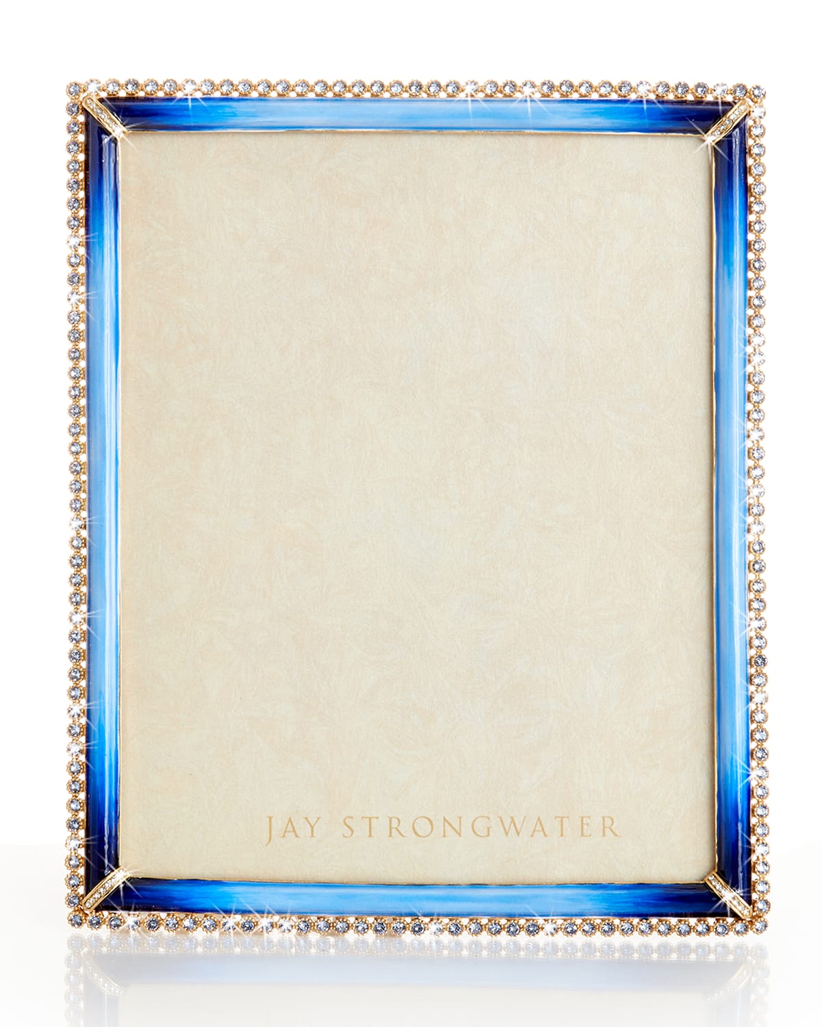 Jay Strongwater Stone Edge Frame, 8" X 10" In Blue
