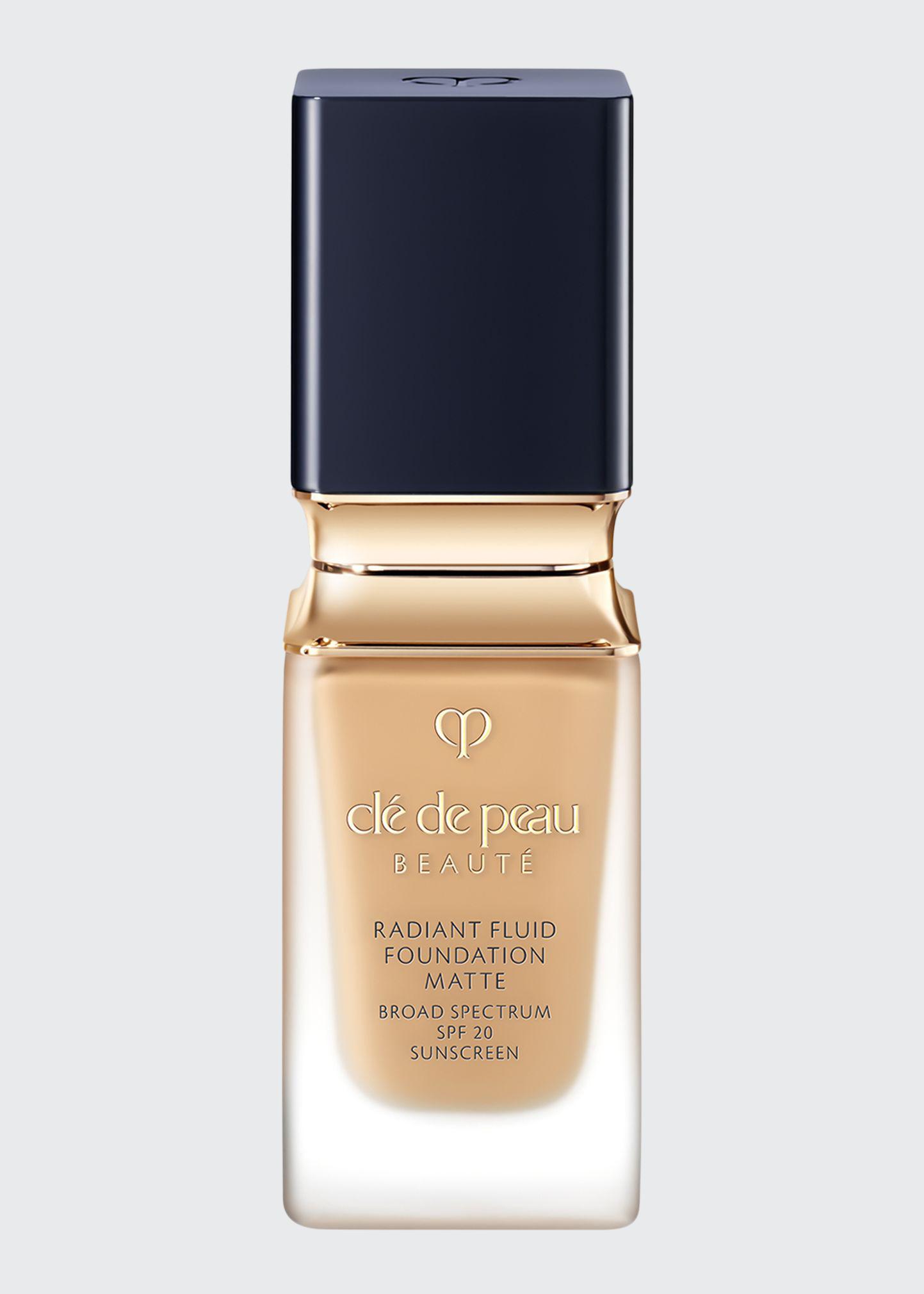 Clé De Peau Beauté 1.1 Oz. Radiant Fluid Foundation Matte Broad Spectrum Spf 20 Sunscreen In O40 Light Tan Och