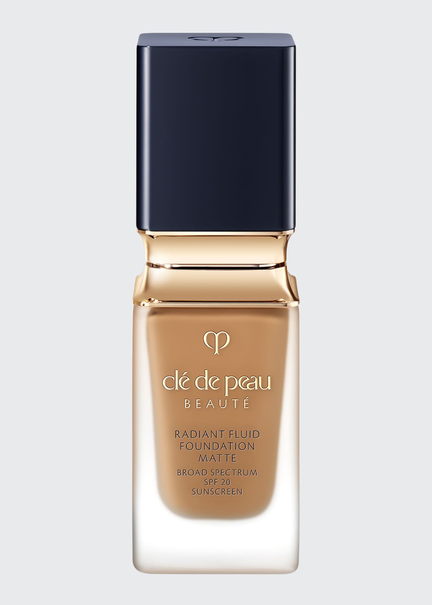 Clé De Peau Beauté 1.1 Oz. Radiant Fluid Foundation Matte Broad Spectrum Spf 20 Sunscreen In B60 Deep Tan Beig