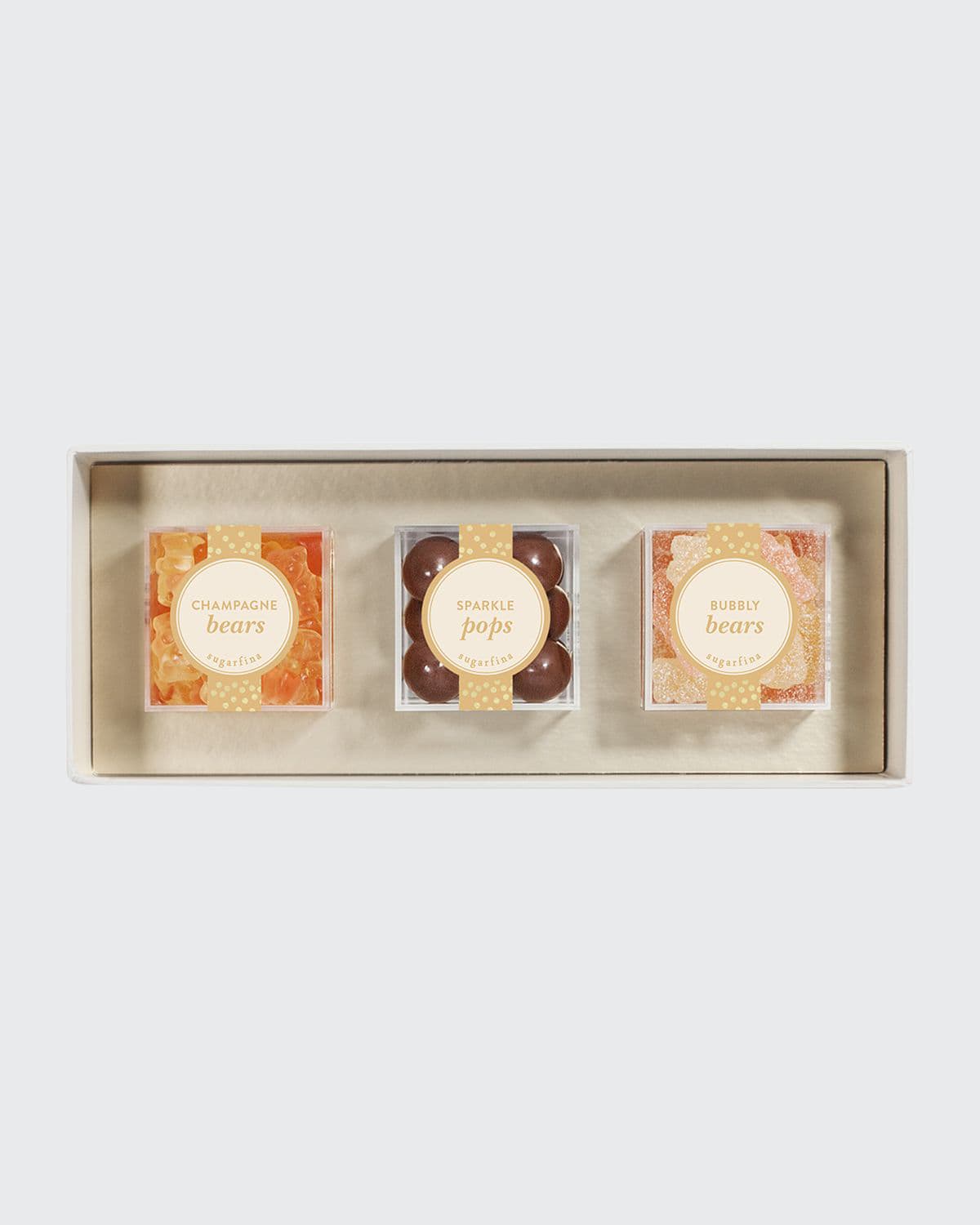 SUGARFINA SWEET AND SPARKLING 3-PIECE CANDY BENTO BOX