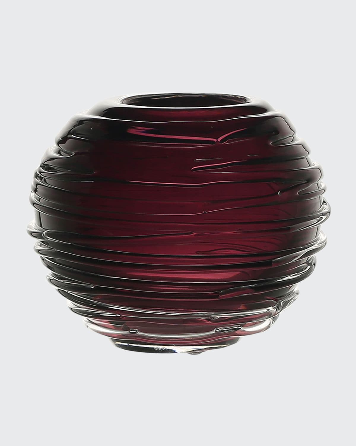William Yeoward Crystal Miranda 3" Mini Globe Vase In Heliotrope