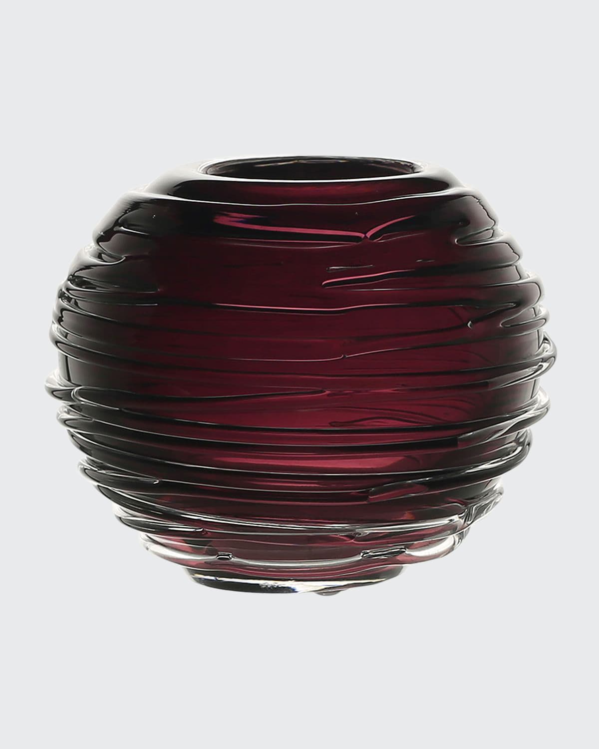 William Yeoward Crystal Miranda Globe Vase 3 In Heliotrope