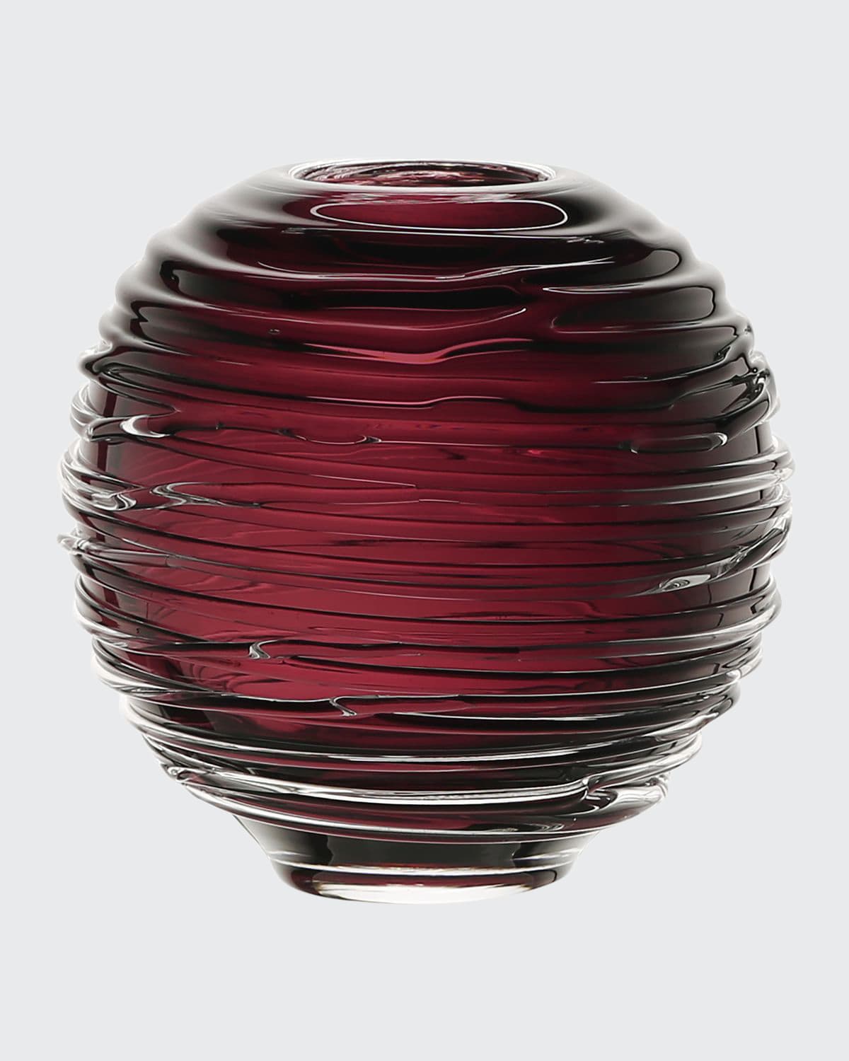 William Yeoward Crystal Miranda 4" Globe Vase In Heliotrope