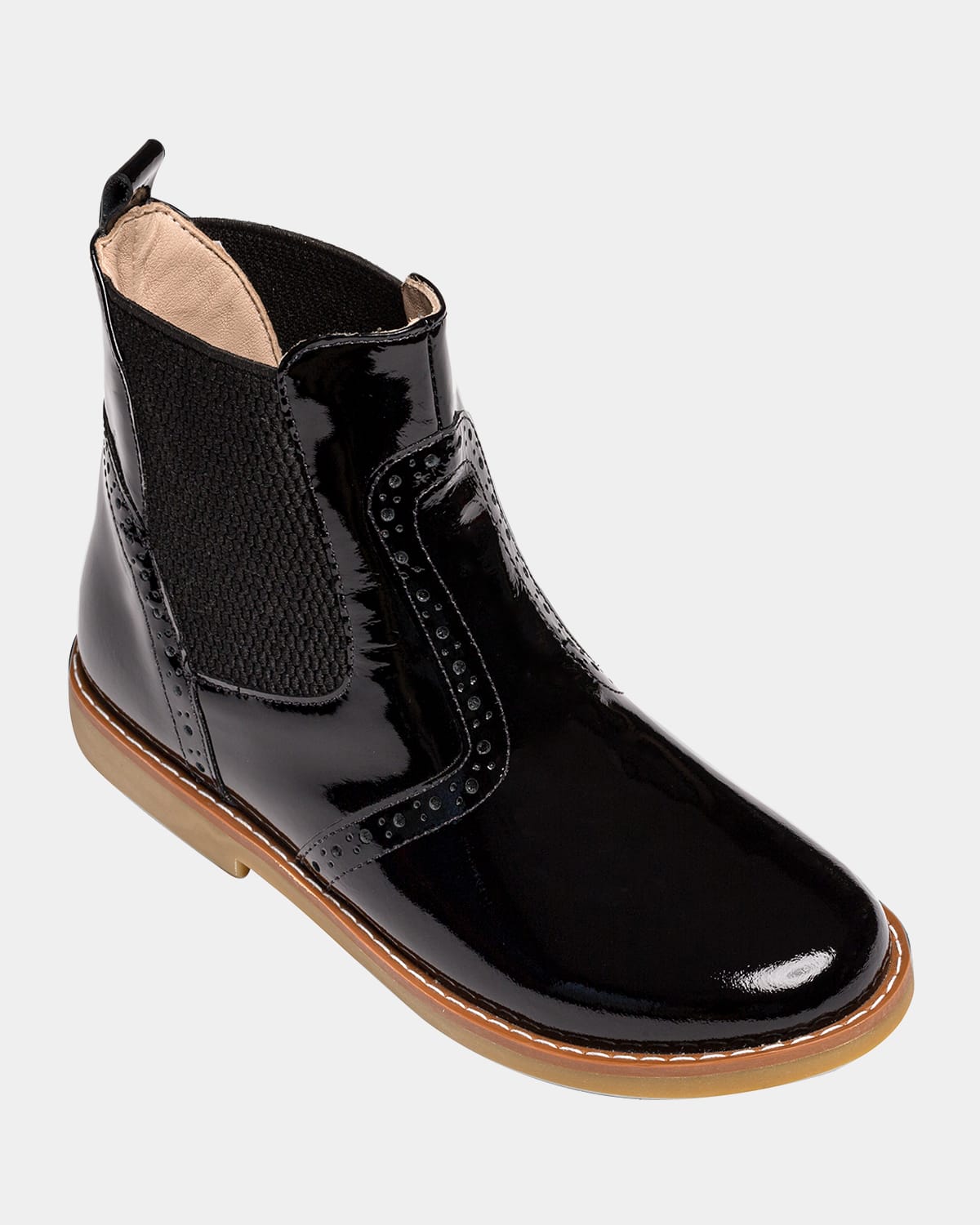 Elephantito Girl's Patent Leather Ankle Boots, Toddler/kids