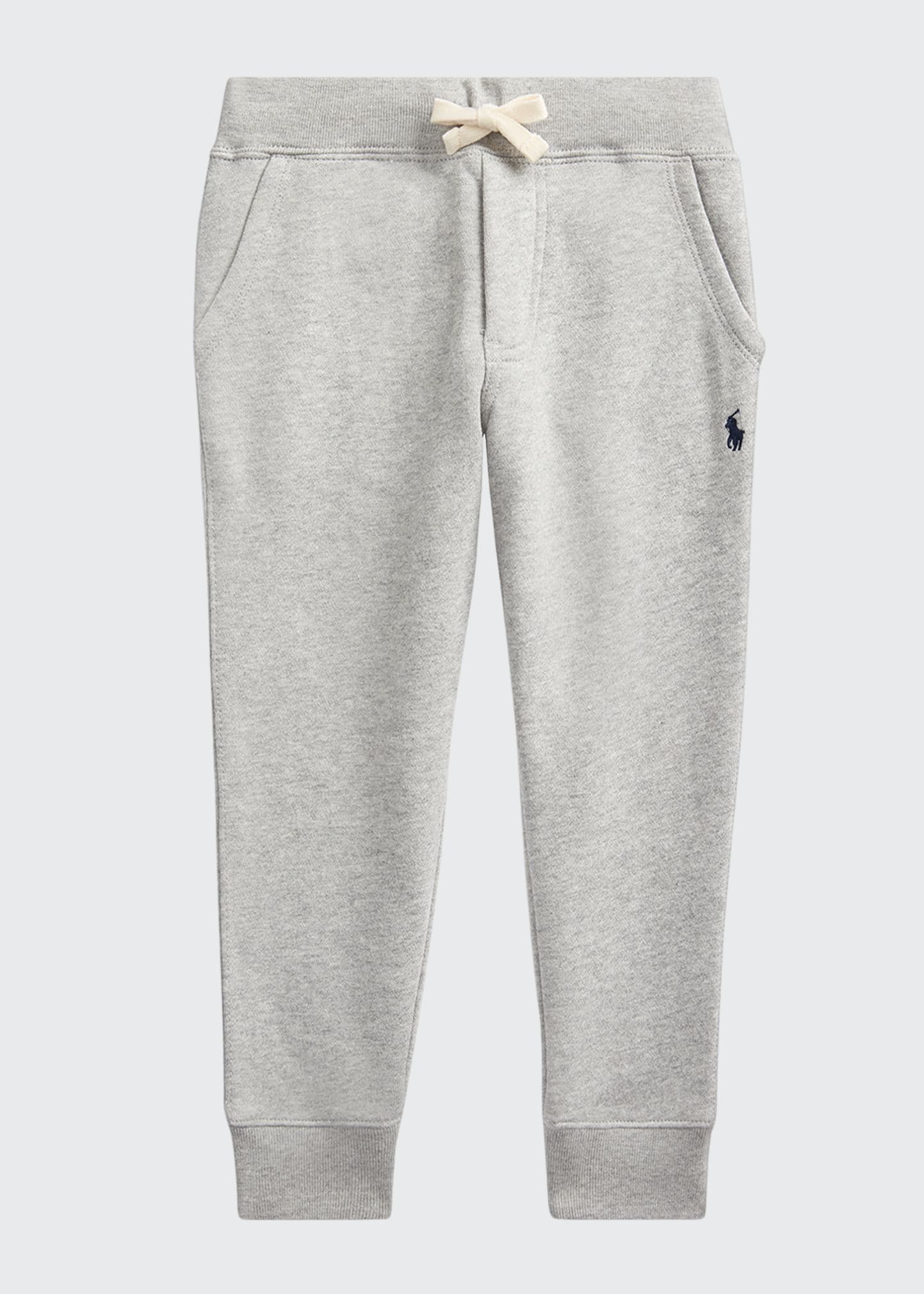 Polo Ralph Lauren Boy's Fleece Jogger Pants In Gray