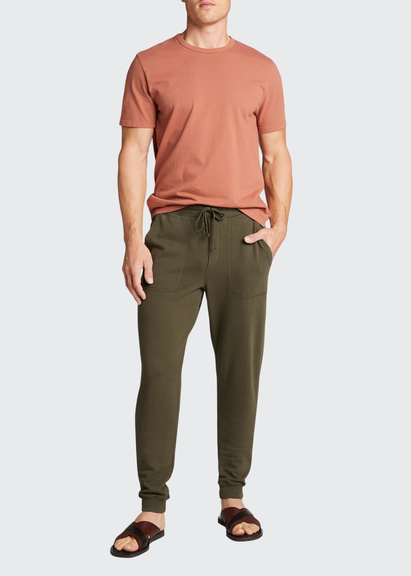 Vince Men's Garment-Dyed Jogger Pants