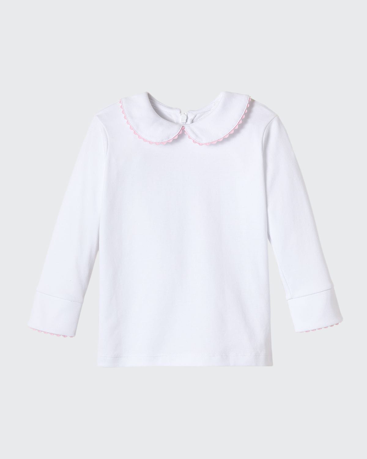 Classic Prep Childrenswear Girl's Isabelle Scallop-Trim Shirt, Size 3 Months-8