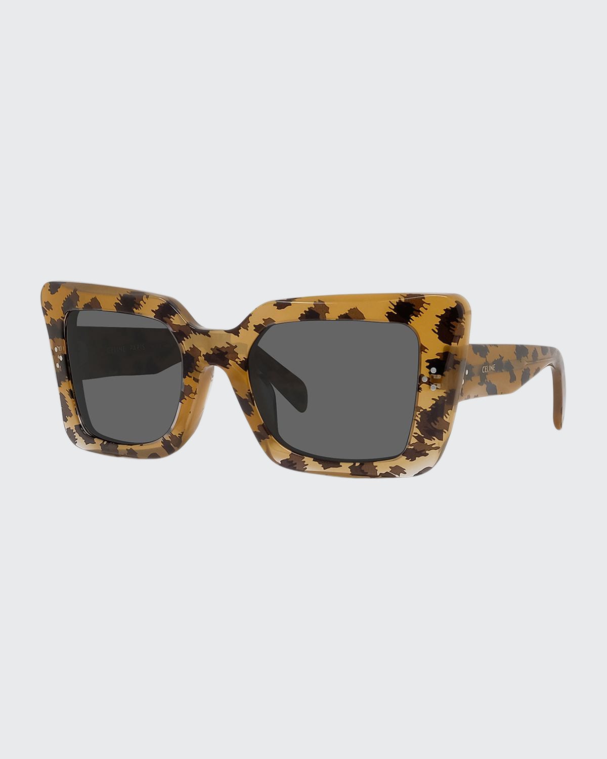 Dramatic Acetate Cat-Eye Sunglasses