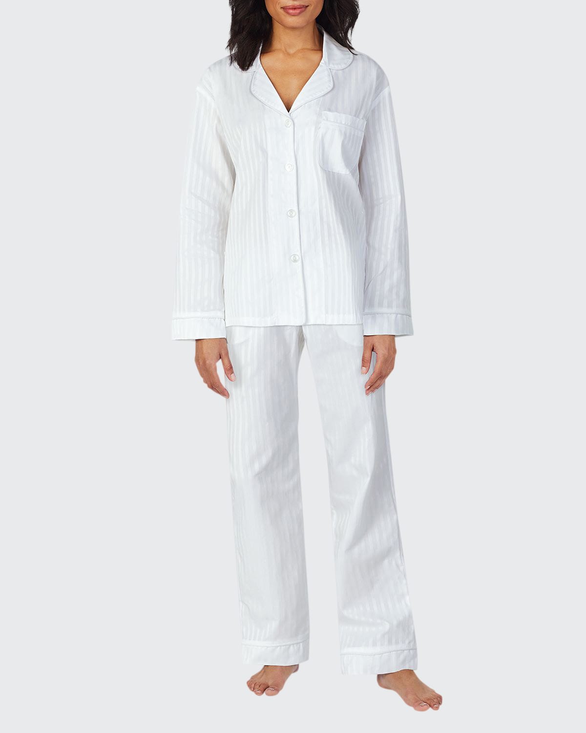 BedHead Pajamas 3D Striped Long-Sleeve Cotton Pajama Set