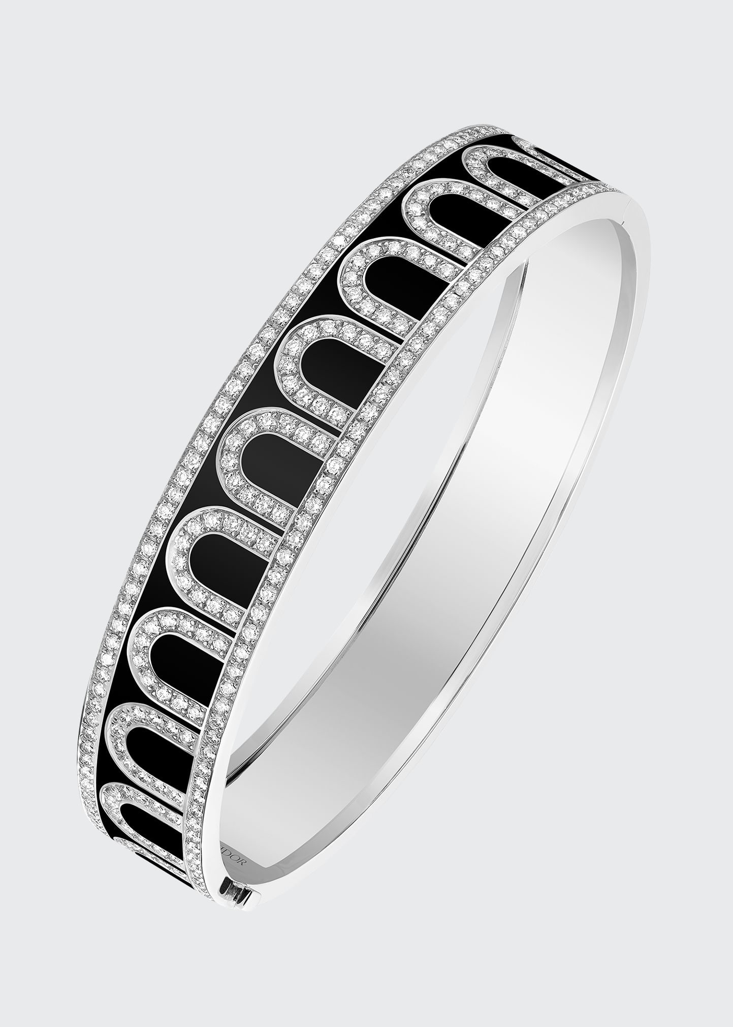 DAVIDOR L'Arc de Davidor 18k White Gold Palais Diamond Bangle - Grand Model, Caviar, Size 17
