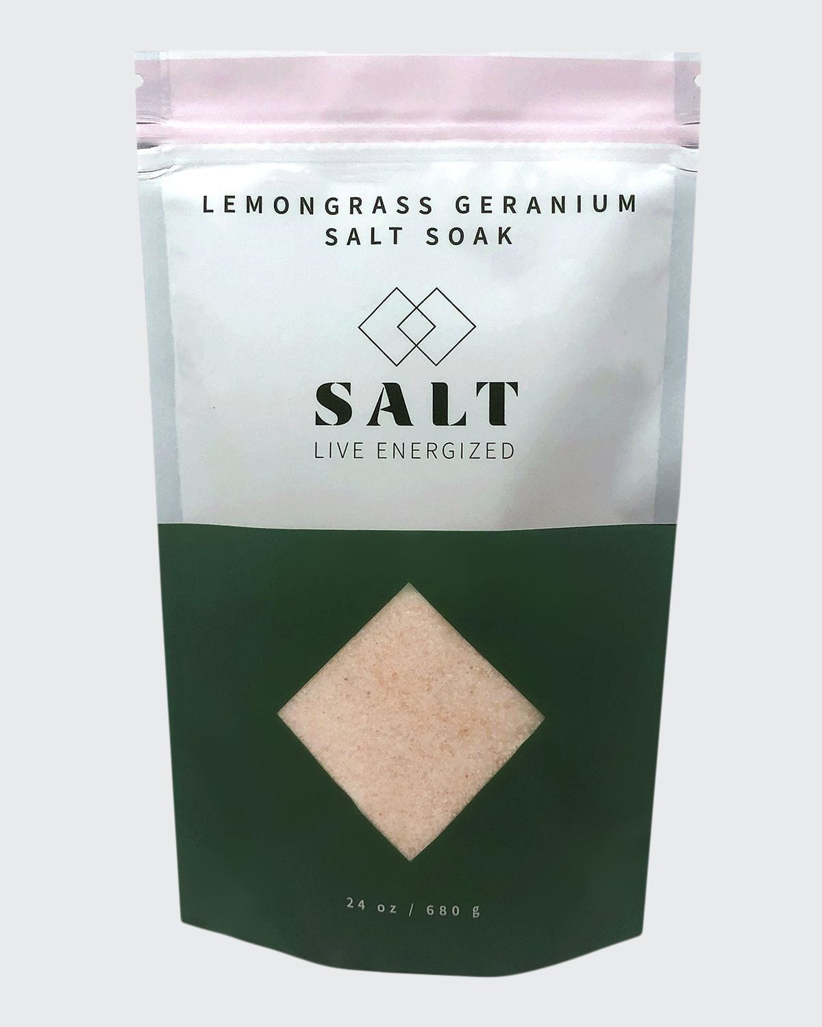 24 oz. Lemongrass + Geranium Salt Soak