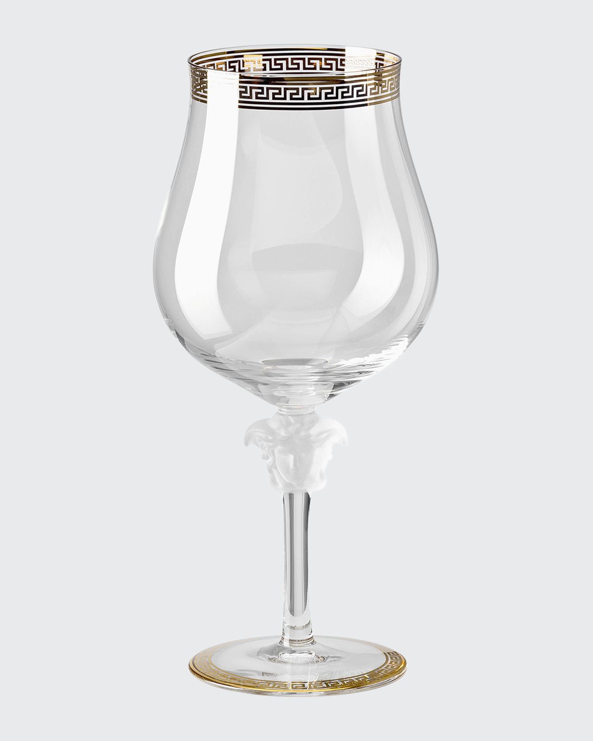Versace Medusa D'or Brandy Glass In Clear