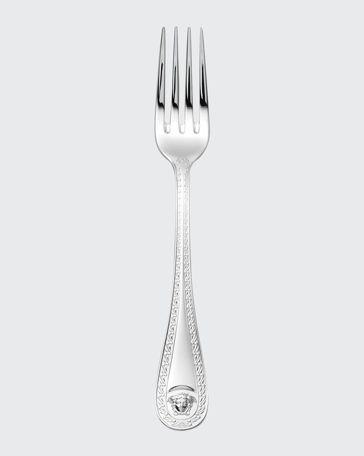 Shop Versace Medusa Silver-plated Salad/dessert Fork