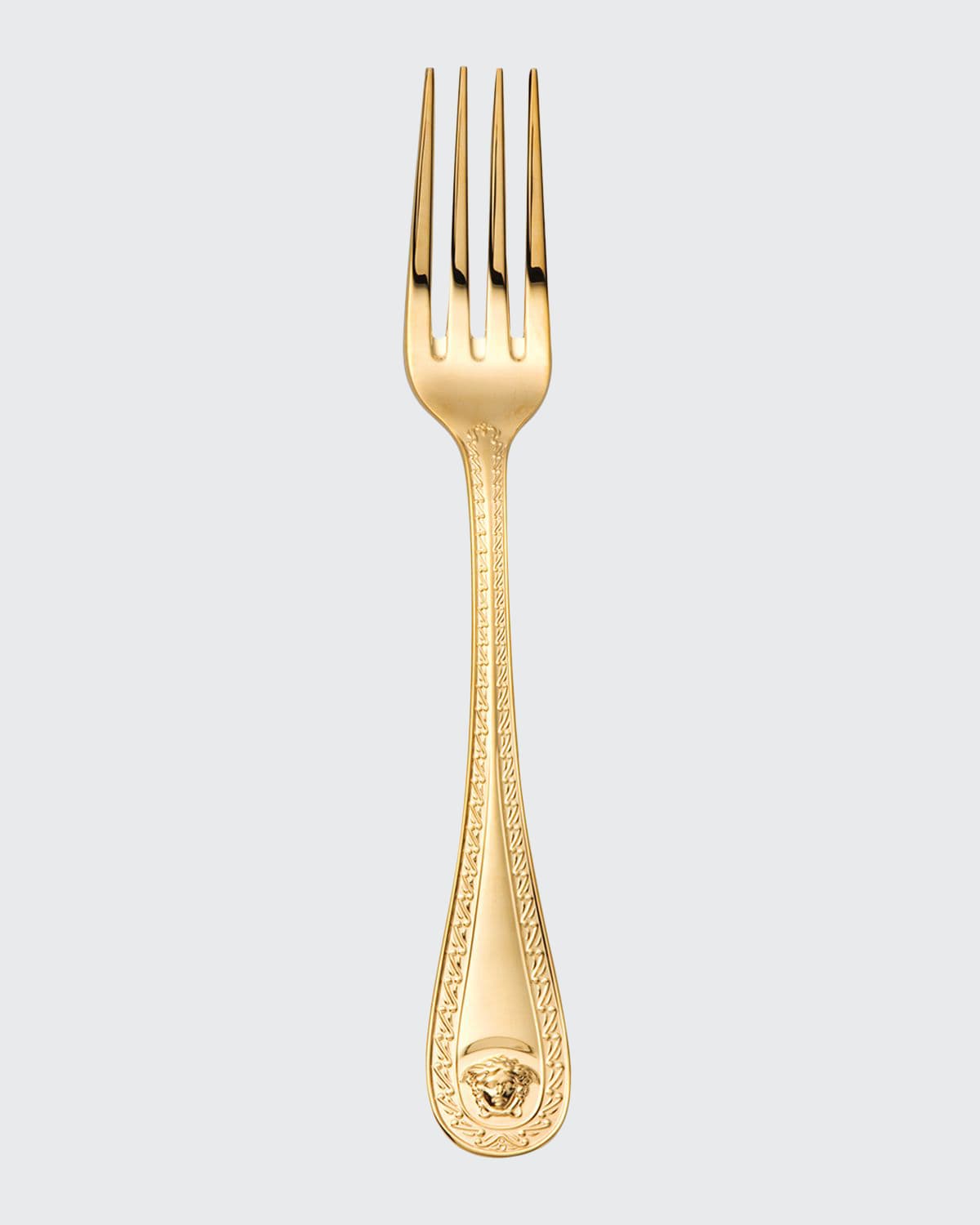 Shop Versace Medusa Gold-plated Table Fork