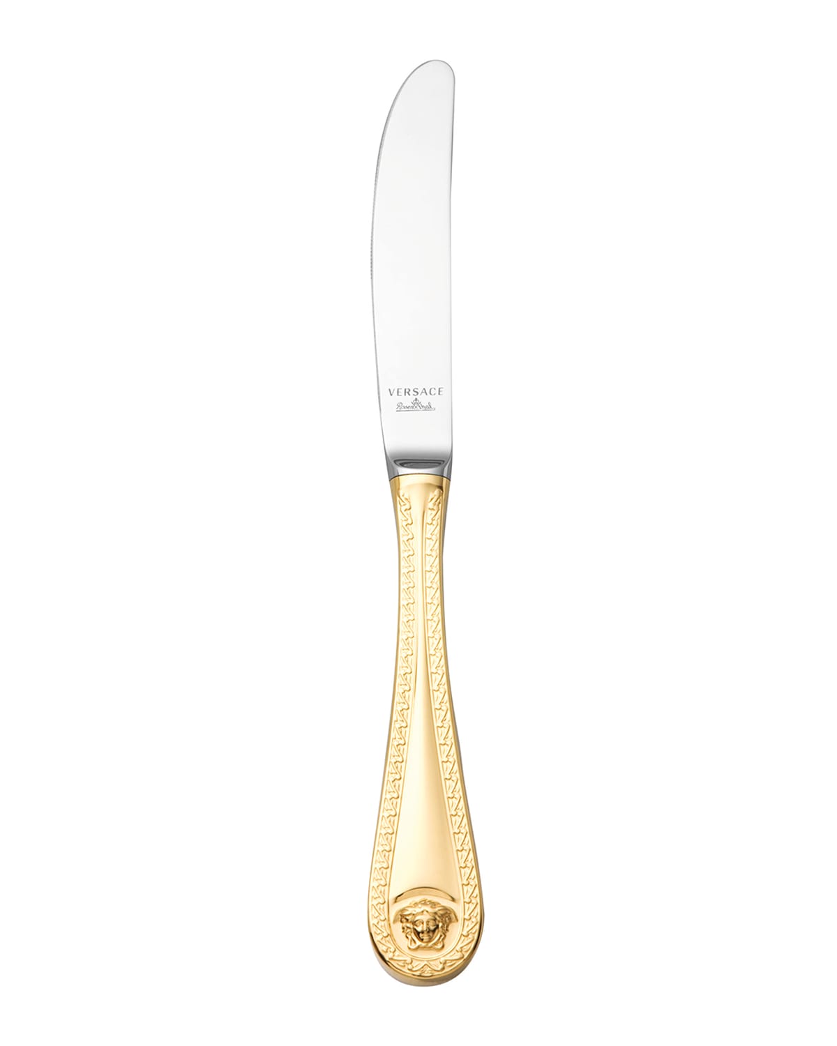 Shop Versace Medusa Gold-plated Table Knife