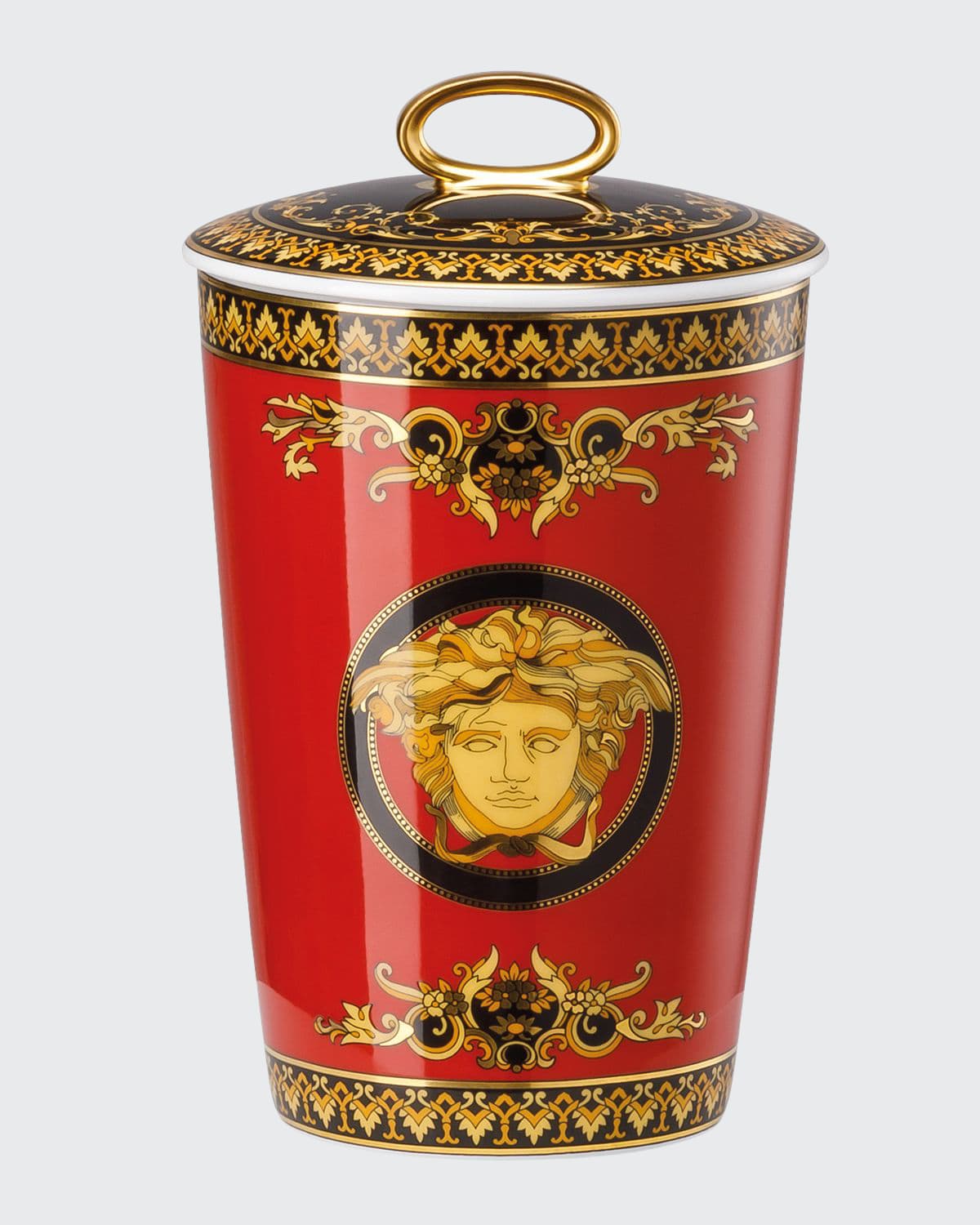 Versace Medusa Scented Votive With Lid In Multi