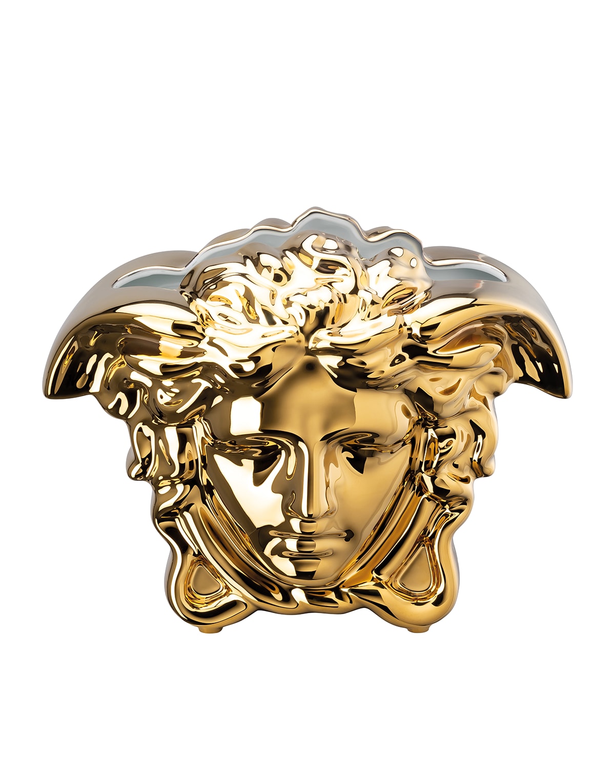 Shop Versace Medusa Grande 8.3" Vase, Gold