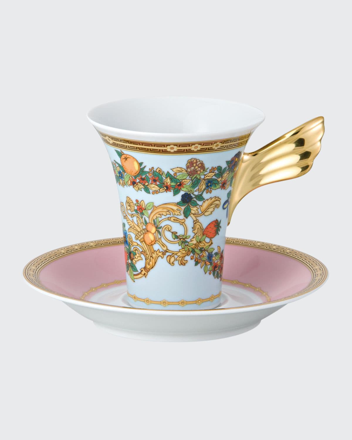 Shop Versace Butterfly Garden A. D. Cup & Saucer In Multi