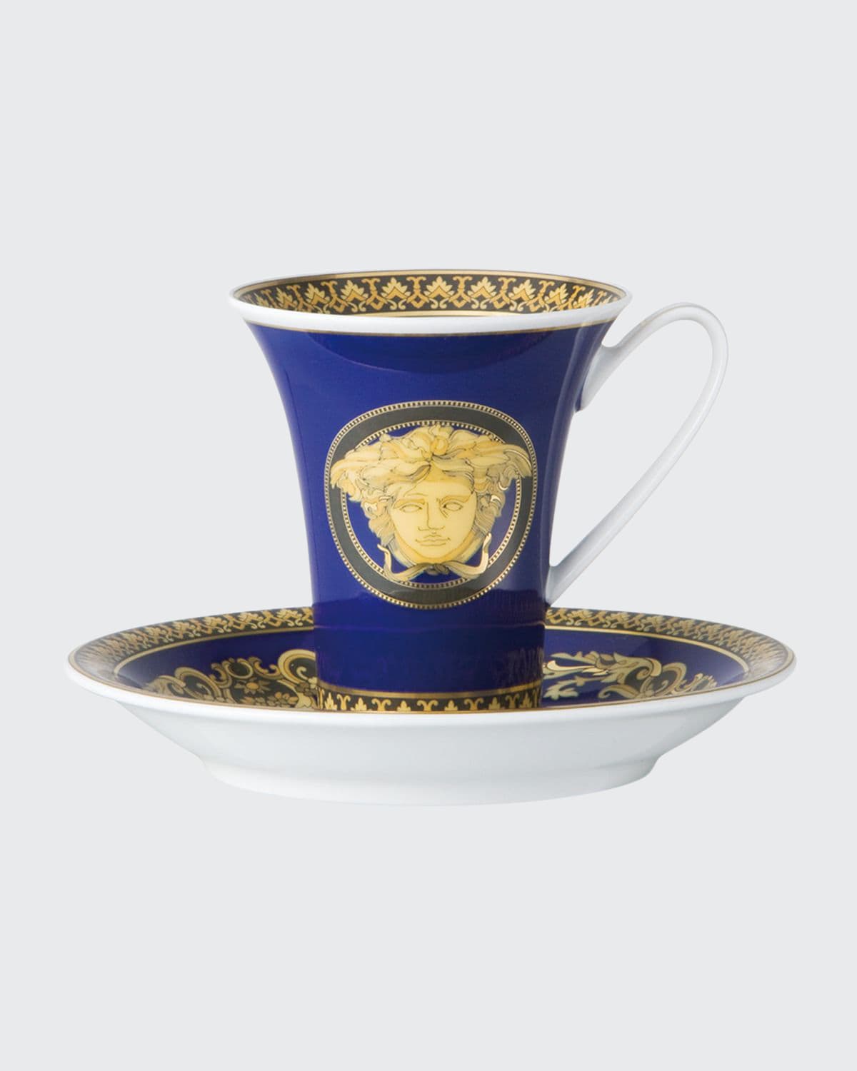 Shop Versace Medusa Blue A. D. Cup & Saucer