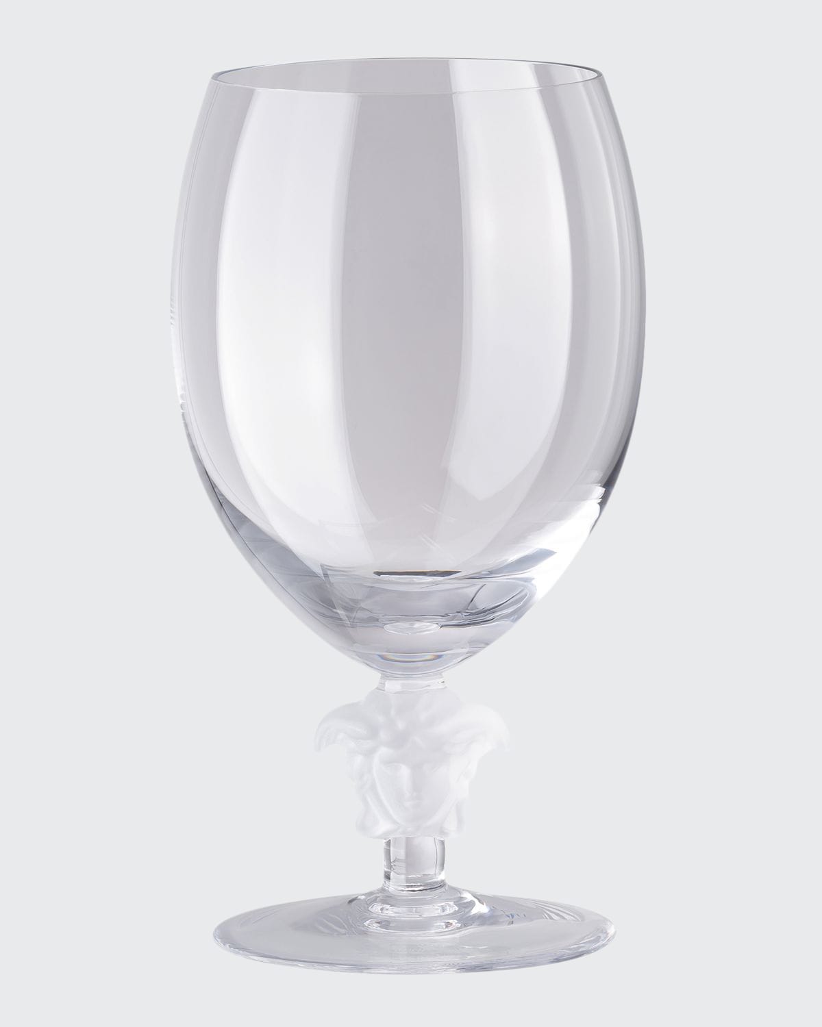 Versace Medusa Lumiere Short Stem Clear Red Wine Glasses, Set Of 2 In Clear
