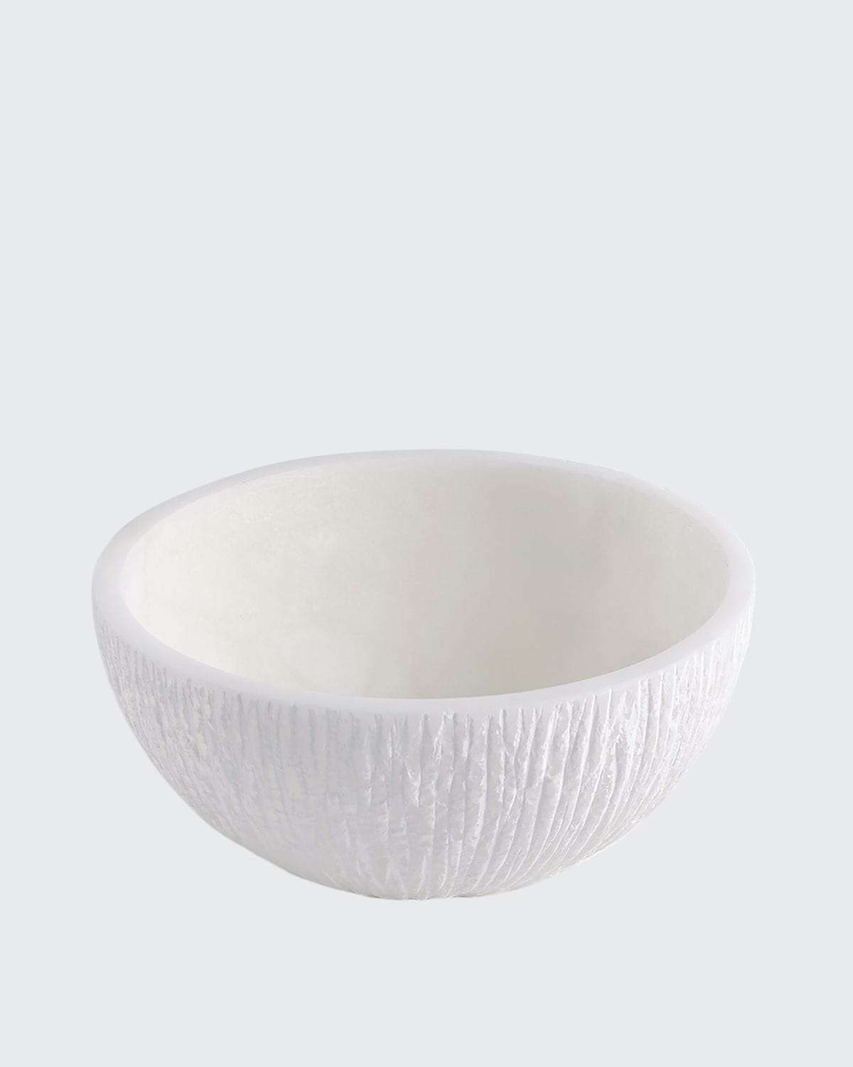 Global Views Chiseled Alabaster Bowl - Large In White