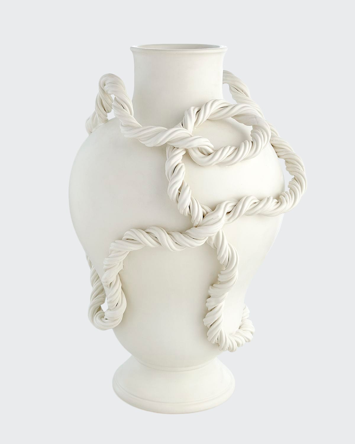 Shop Ashley Childers For Global Views Twisted Vine Vase In White