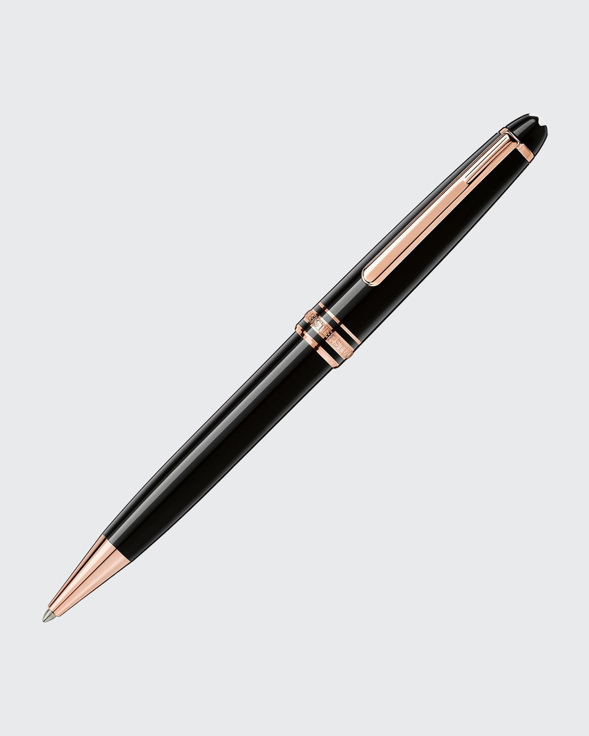 Montblanc Meisterstuck Classique Rollerball Pen, Rose Gold-coated In Black