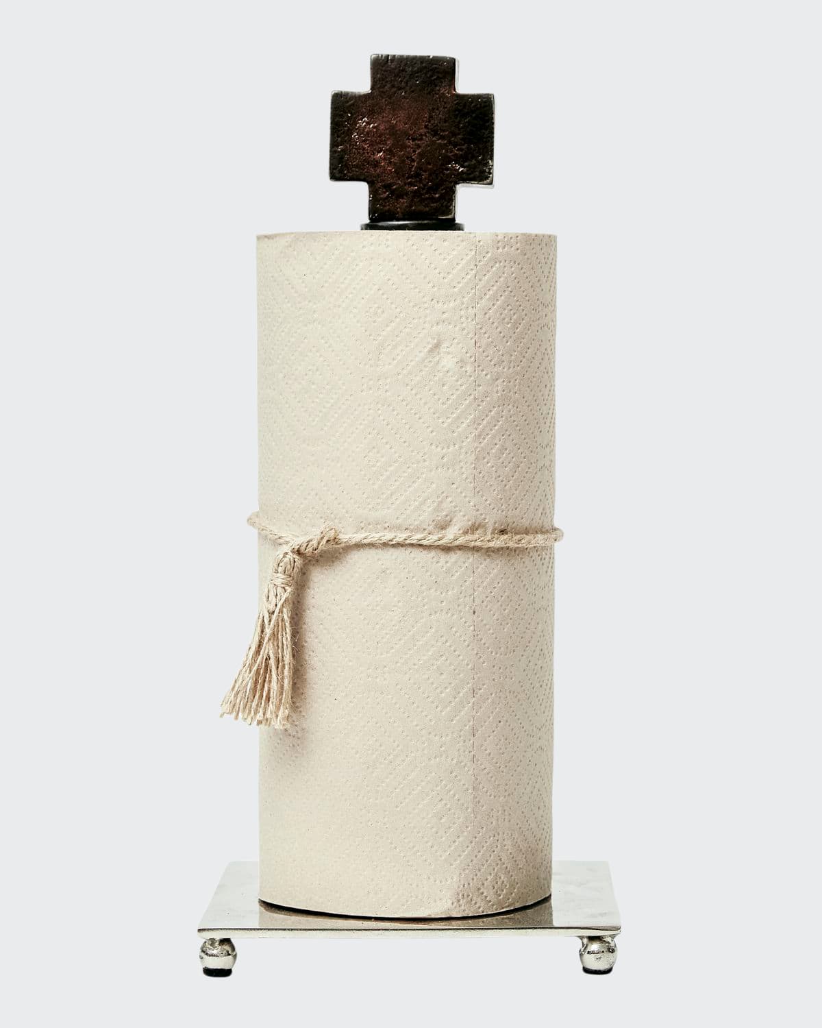 Shop Jan Barboglio House Blessing Paper Towel Holder In Nickel
