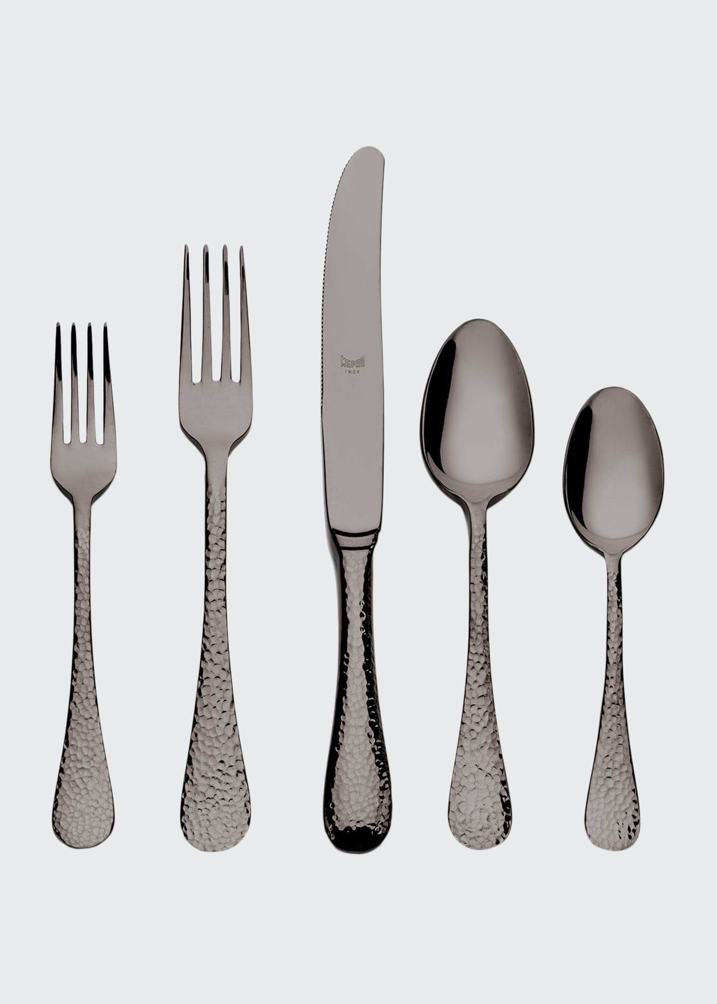 Mepra Epoque 5-piece Flatware Set In Black 2