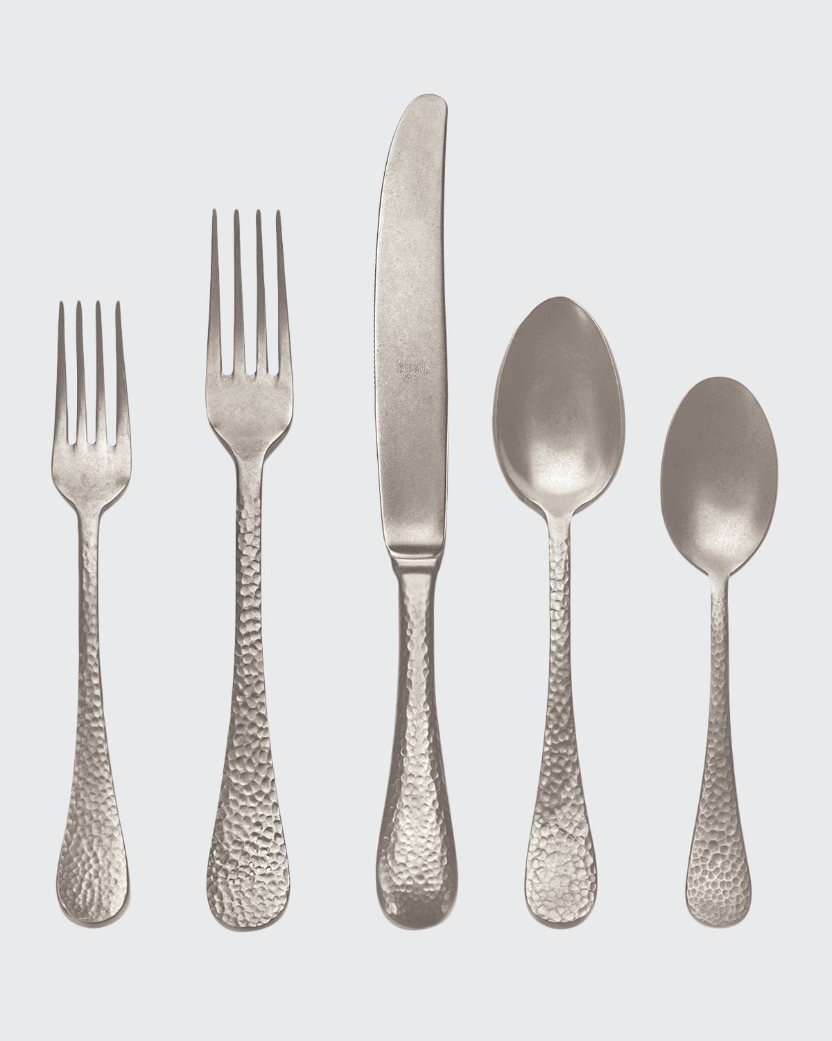 Mepra Epoque Pewter 5-piece Flatware Set In Metallic