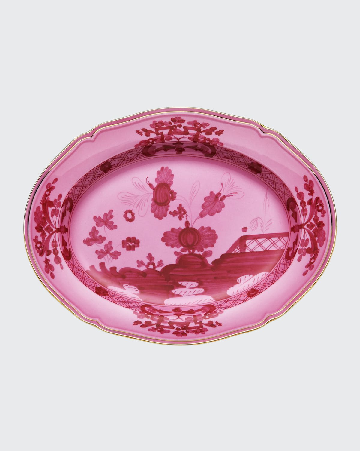 Ginori 1735 Oriente Italiano Oval Platter, Porpora
