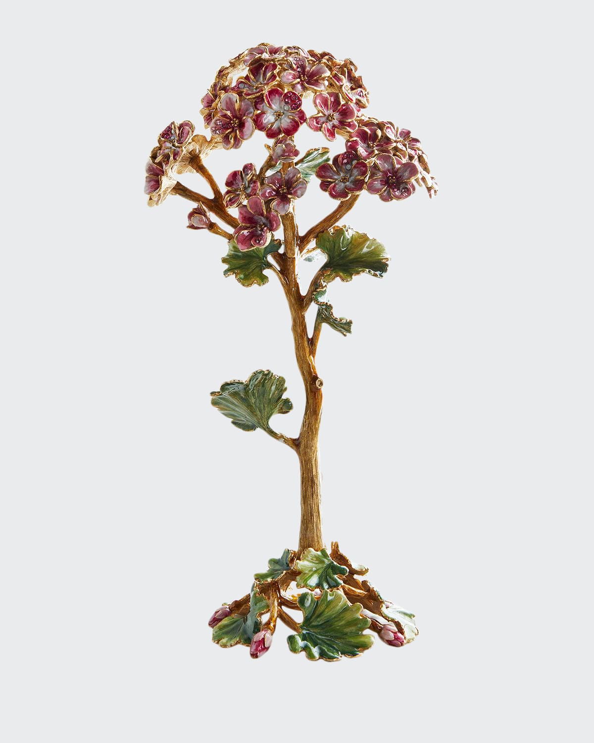 Jay Strongwater Gernamium Flower Objet In Flora