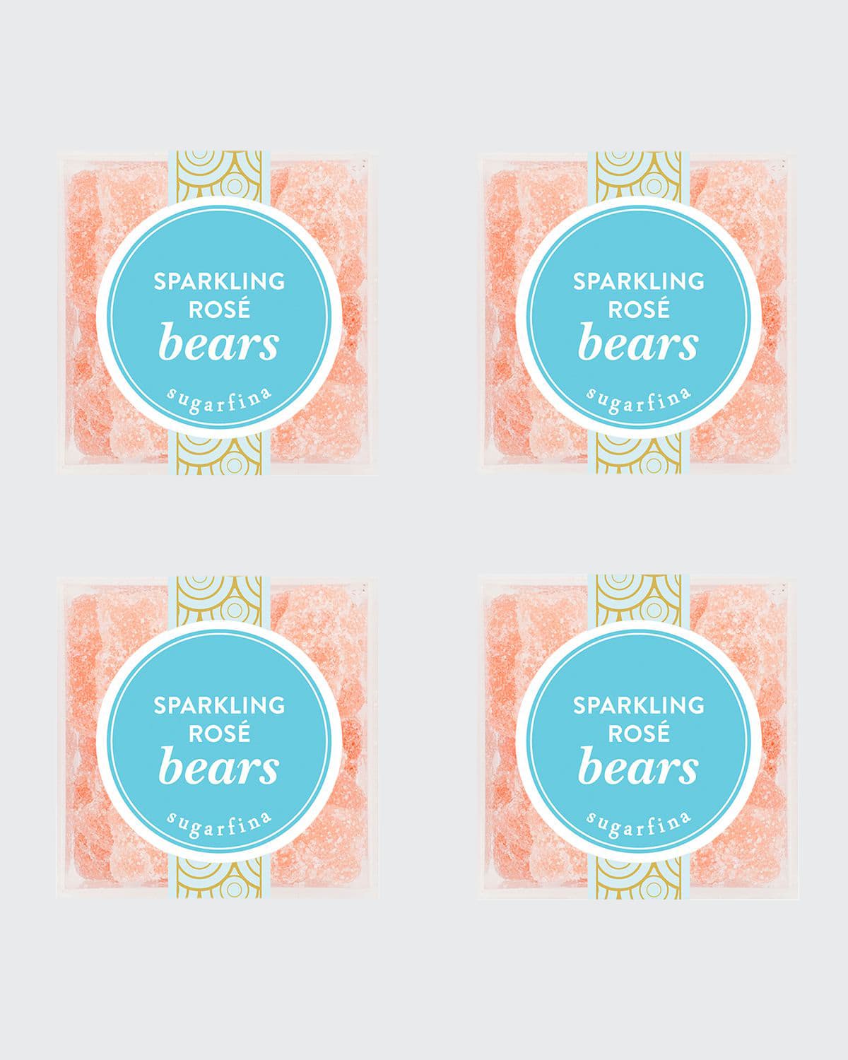Sugarfina Sparkling Rose Bears, Small Cube 4-piece Kit