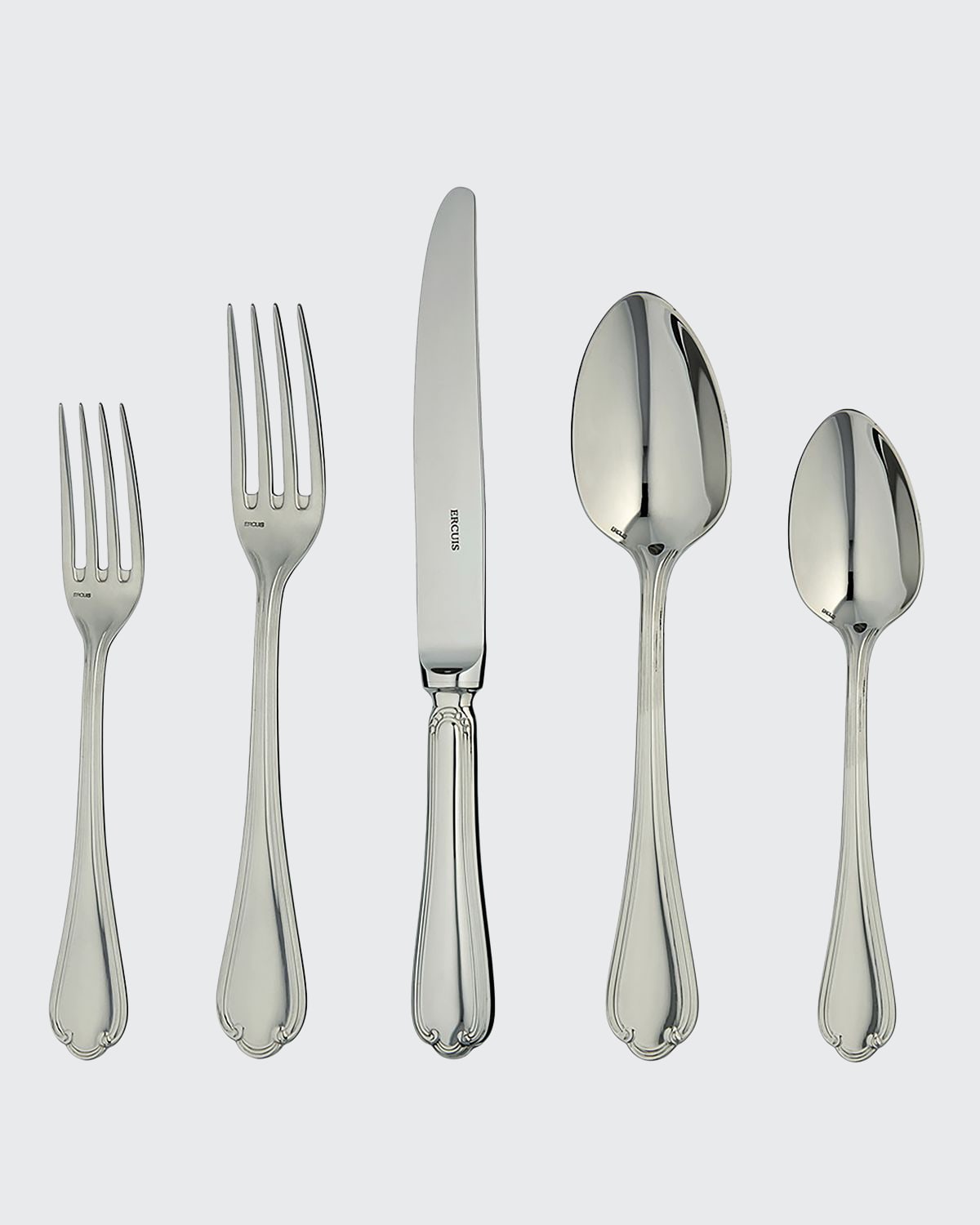 Sully Silver Plated 5-Piece Flatware Place Setting