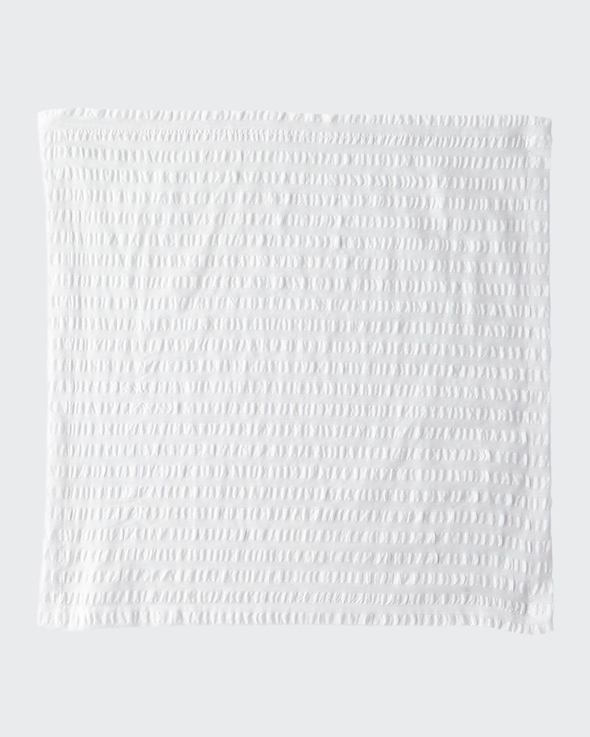 Shop Kim Seybert Seersucker Napkin In White