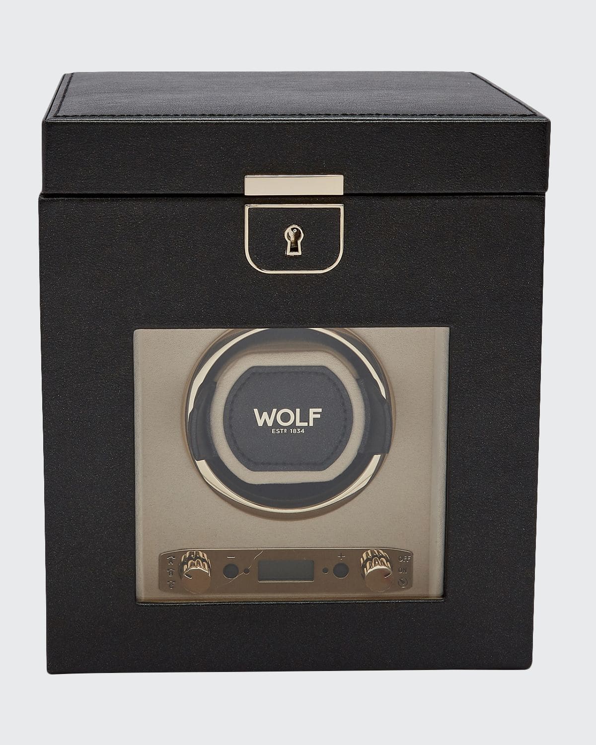 Wolf Palermo Single Watch Winder In Black Anthracite