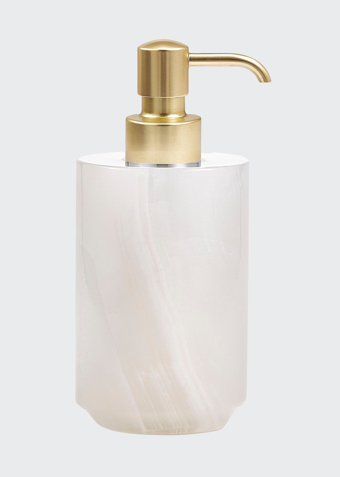 Labrazel Hielo Pump Dispenser - With Brushed Brass Pump In Matte Brass