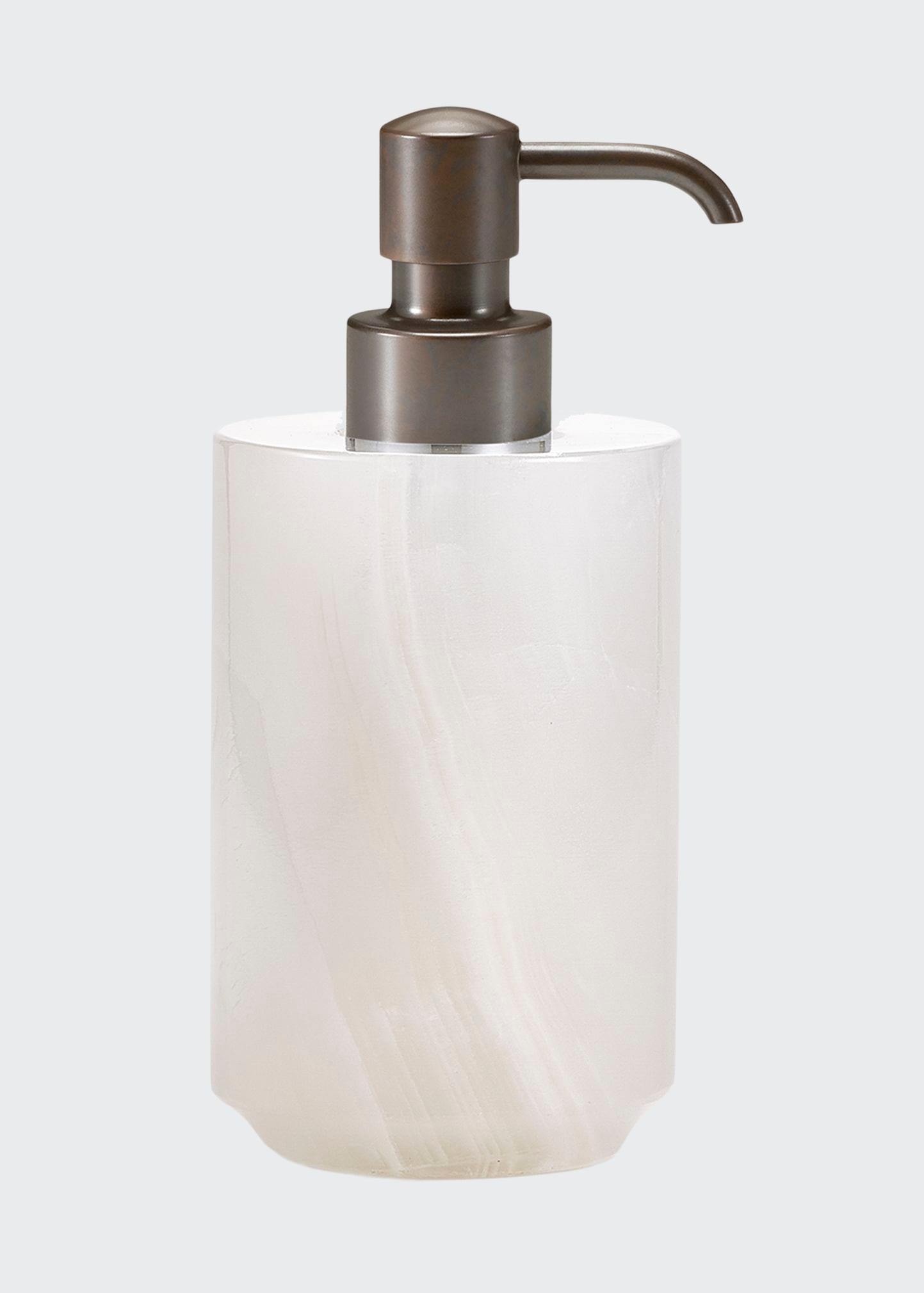 Labrazel Hielo Pump Dispenser - With Brushed Brass Pump In Matte Bronze