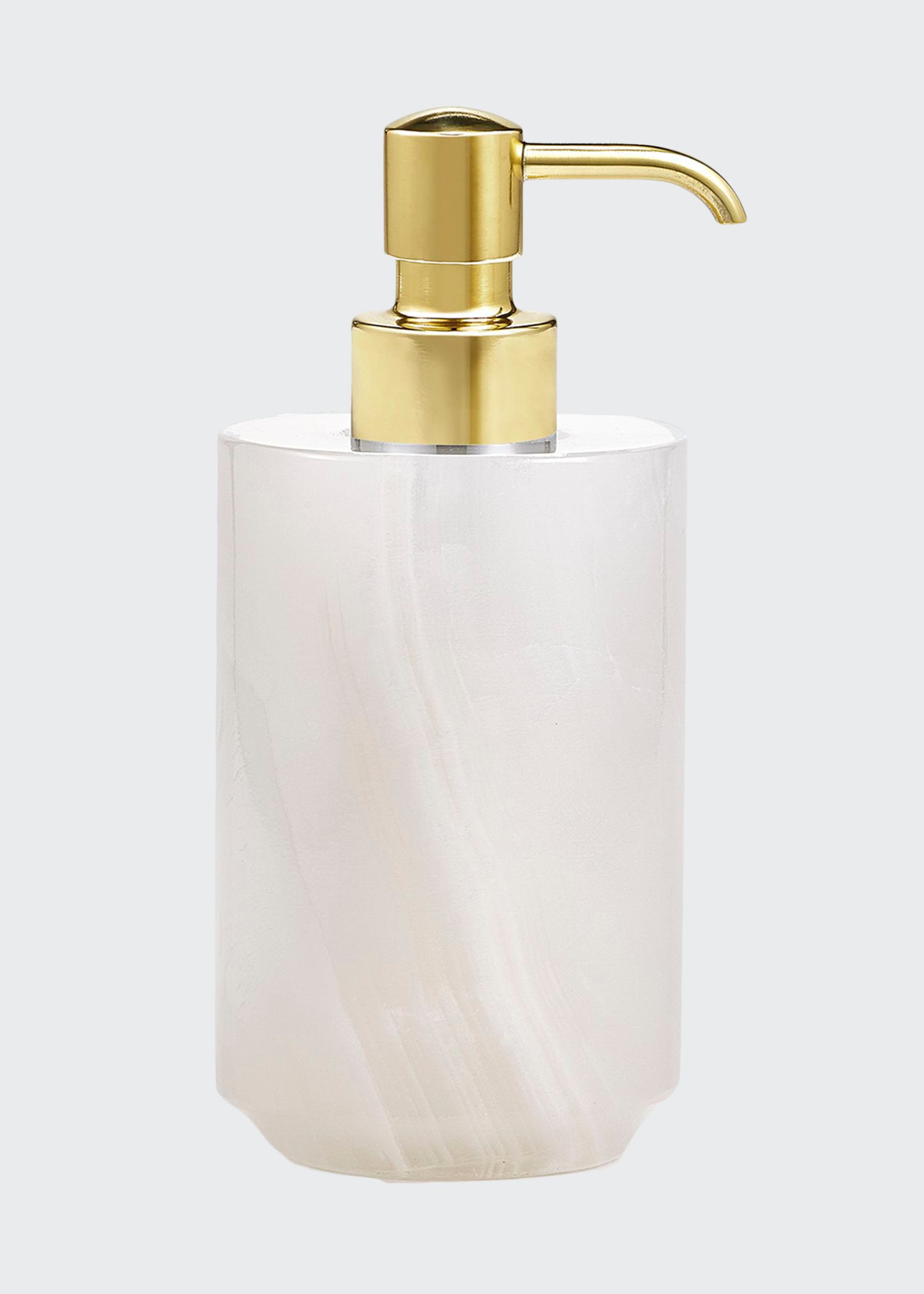 Labrazel Hielo Pump Dispenser - With Brushed Brass Pump In Polished Brass