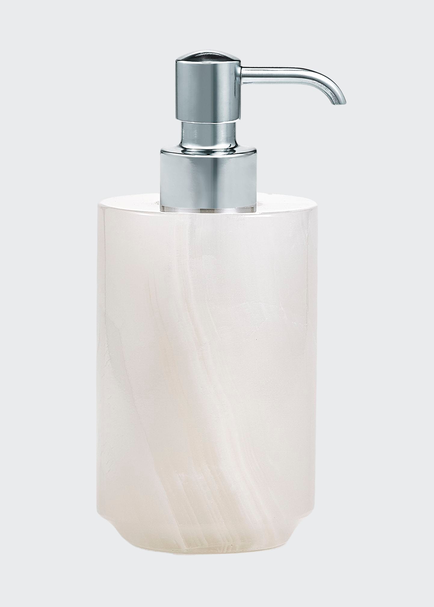 Labrazel Hielo Pump Dispenser - With Brushed Brass Pump In Satin Chrome