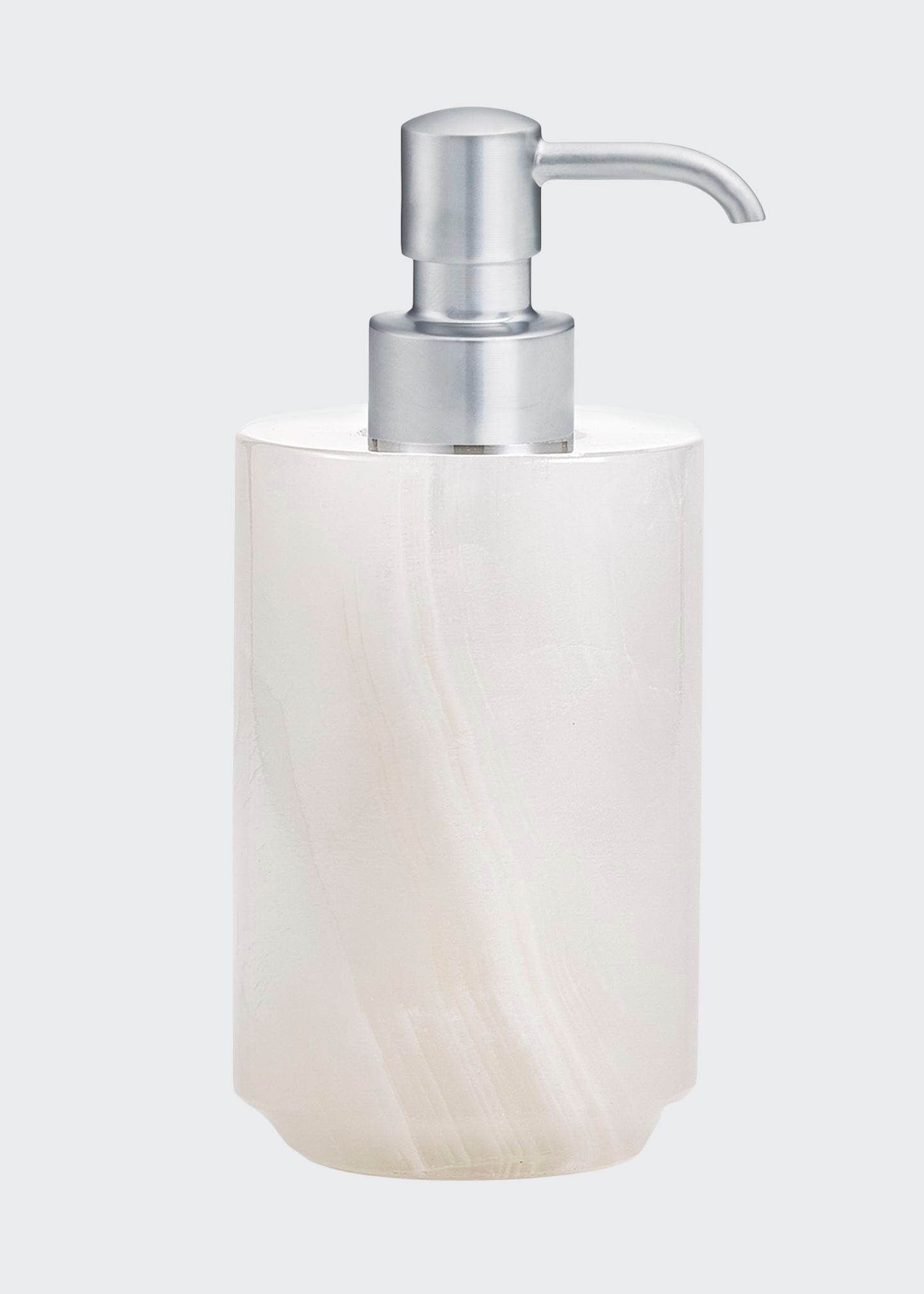 Labrazel Hielo Pump Dispenser - With Brushed Brass Pump In Satin Chrome