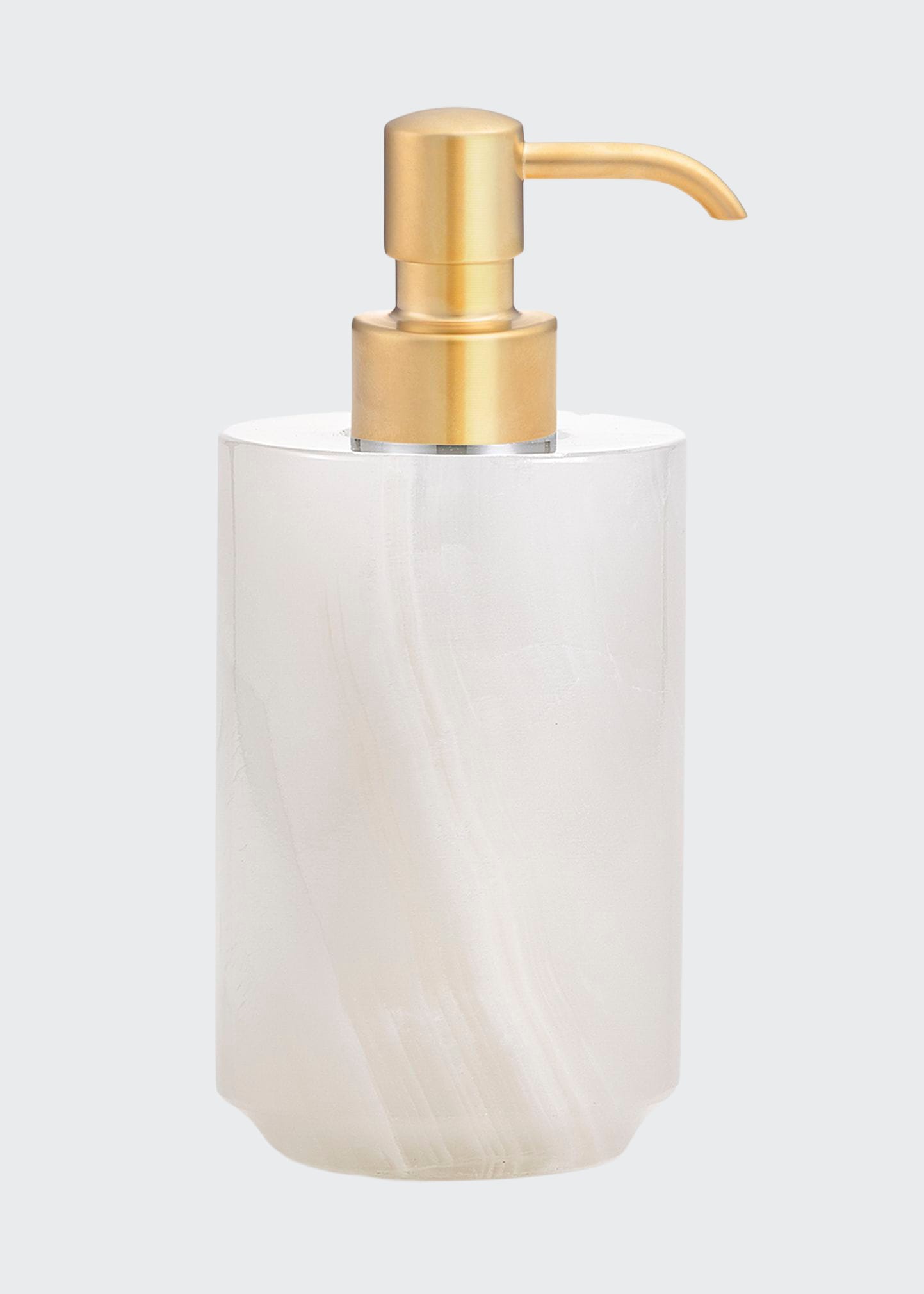 Labrazel Hielo Pump Dispenser - With Brushed Brass Pump In Satin Gold