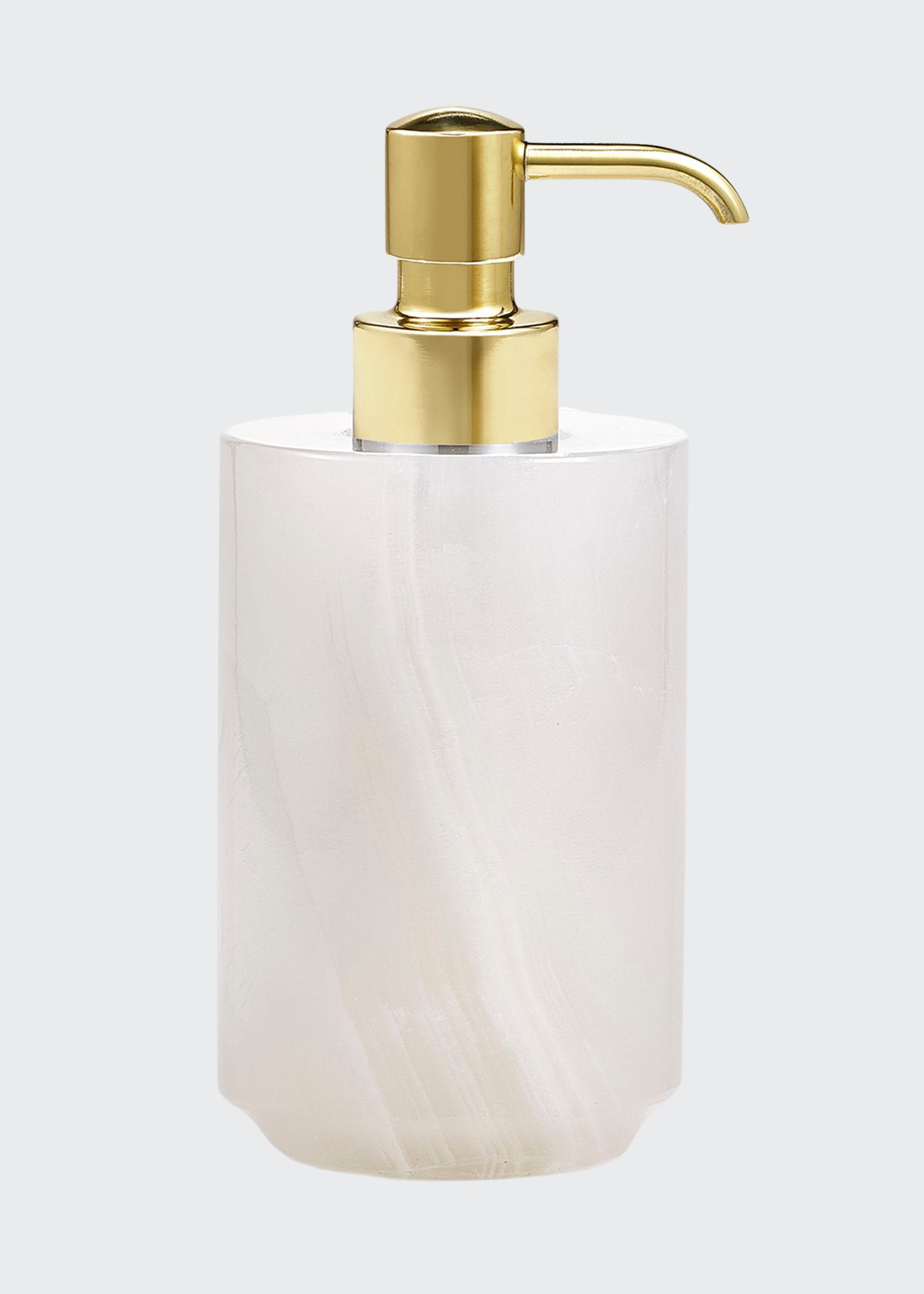 Labrazel Hielo Pump Dispenser - With Brushed Brass Pump In Unplated Brass