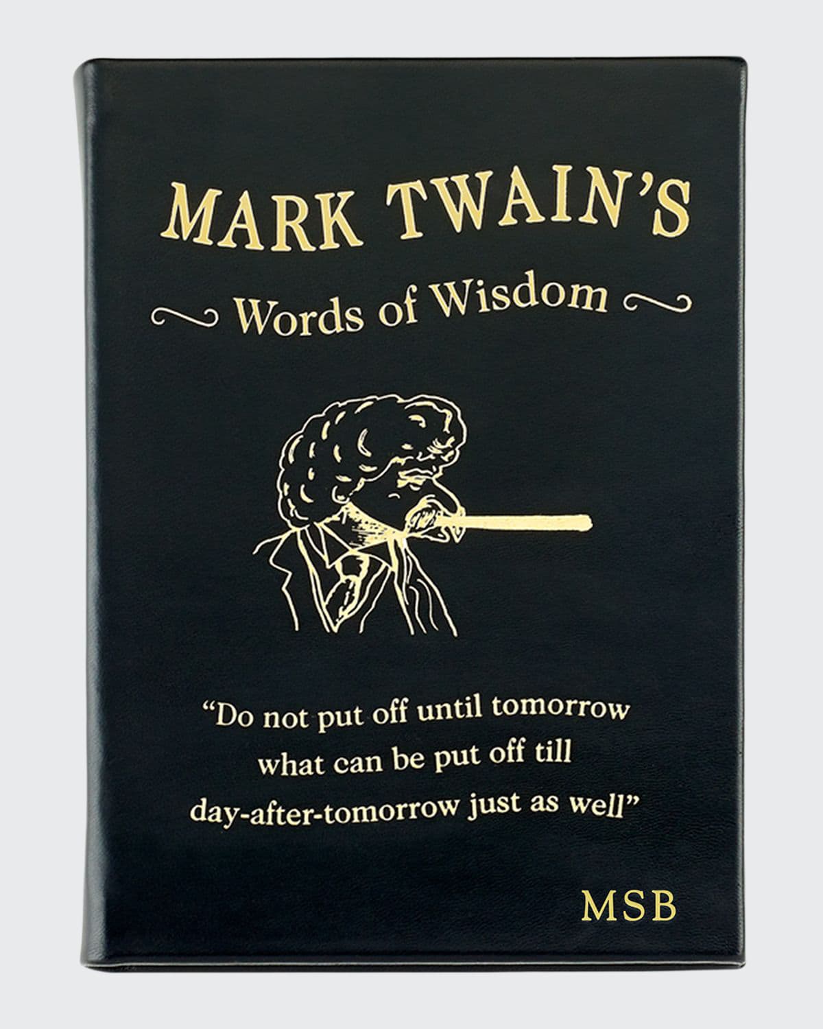 Graphic Image Mark Twain's Words Of Wisdom Book By Mark Twain In Black