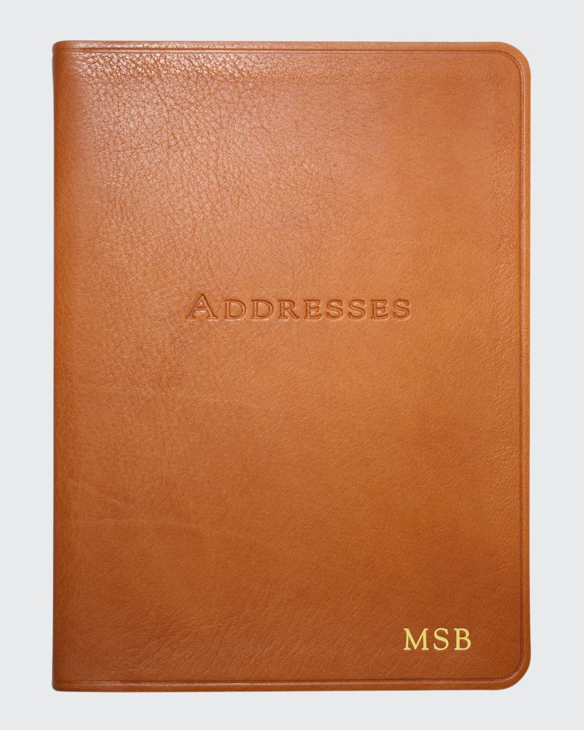 Graphic Image 7" Desk Address Book In British Tan