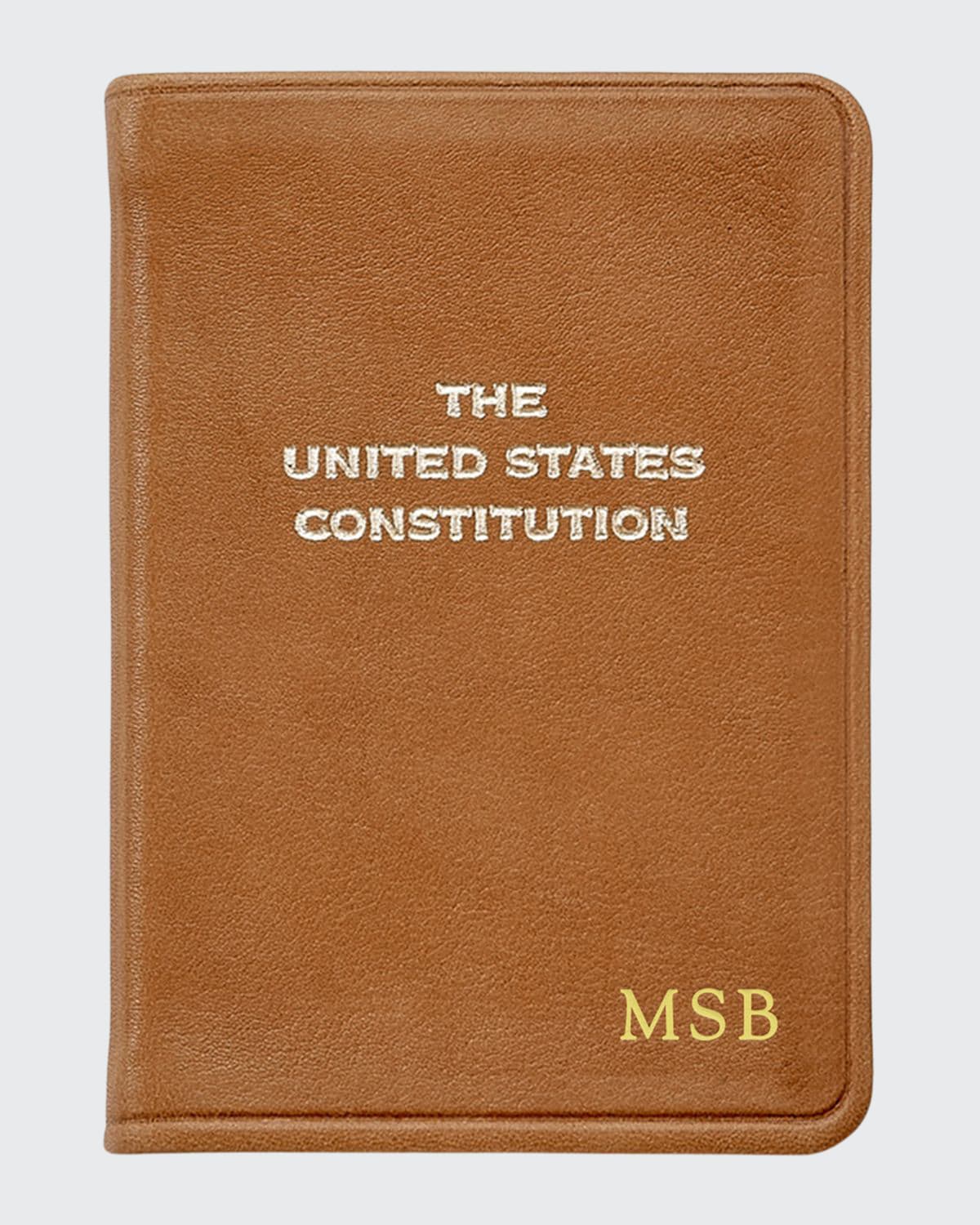 Graphic Image Mini Constitution Book In Brown