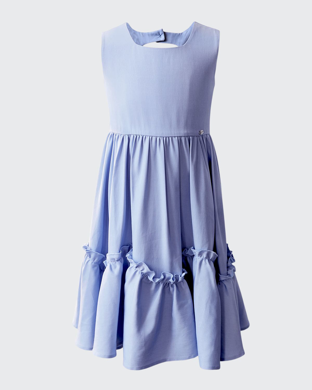Island Kids & Kids Isle Girl's Sleeveless Ruffle A-Line Dress, Size 4-12