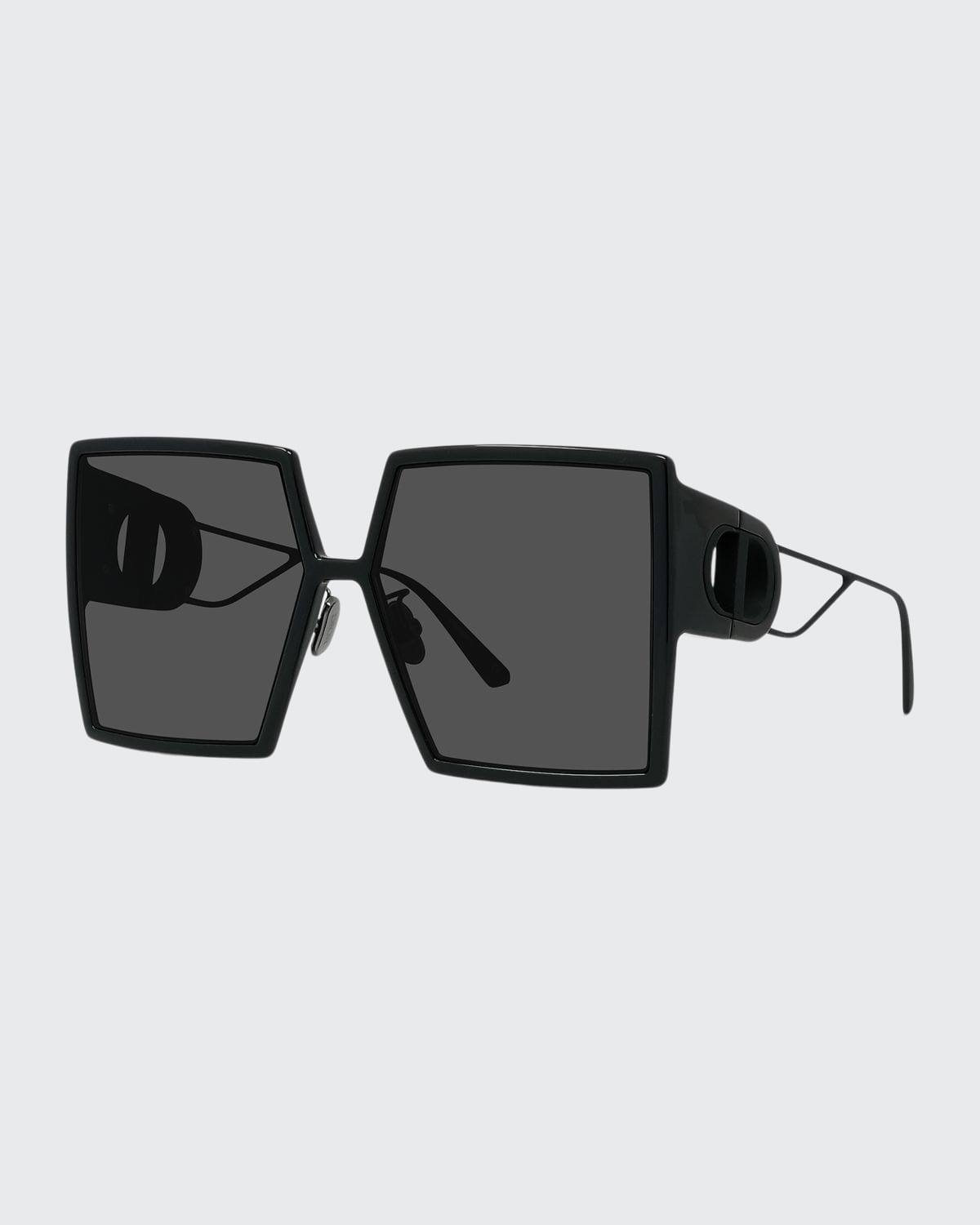 Shop Dior 30montaigne Su Sunglasses In Black / Smoke